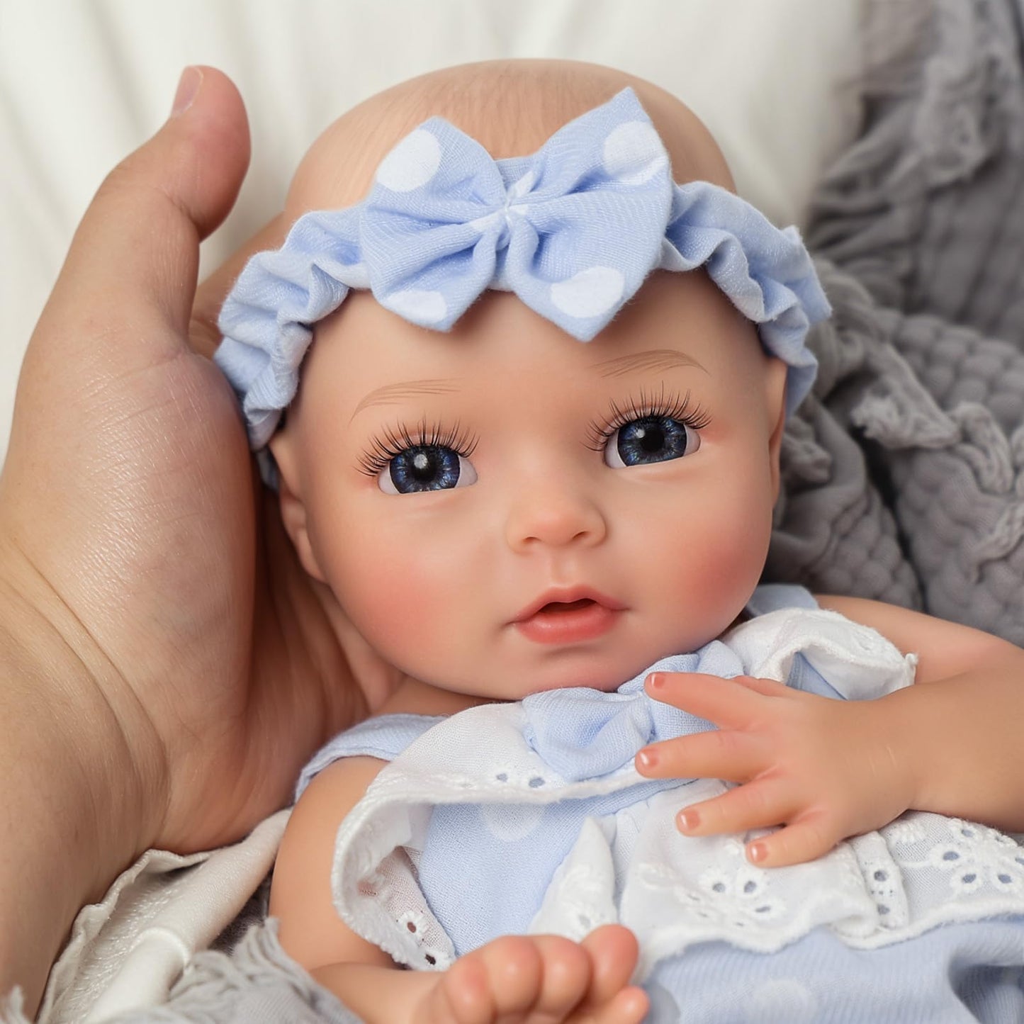 BABESIDE 12-Inch Lifelike Reborn Doll Terry – Silicone Full-Body Realistic Baby Toy