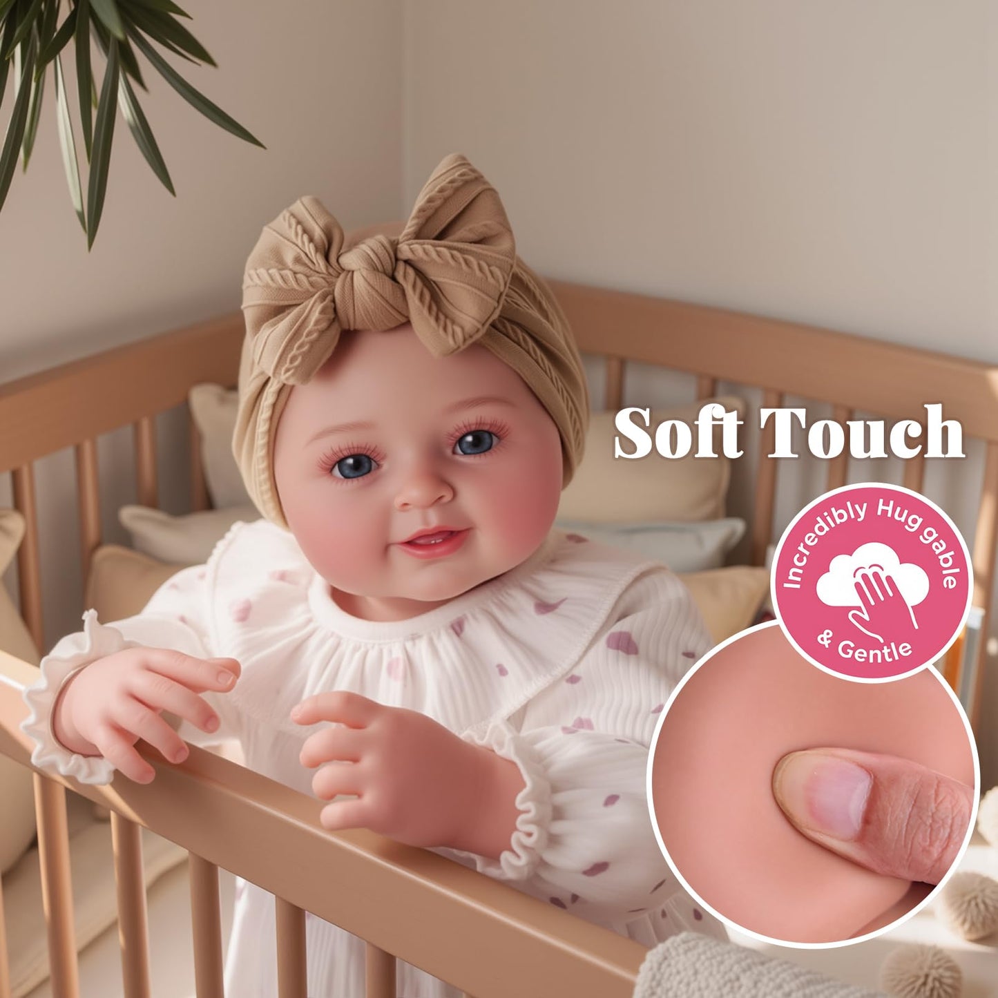 BABESIDE Tess 17-Inch Lifelike Reborn Baby Doll - Poseable, Soft Vinyl, Complete Accessories