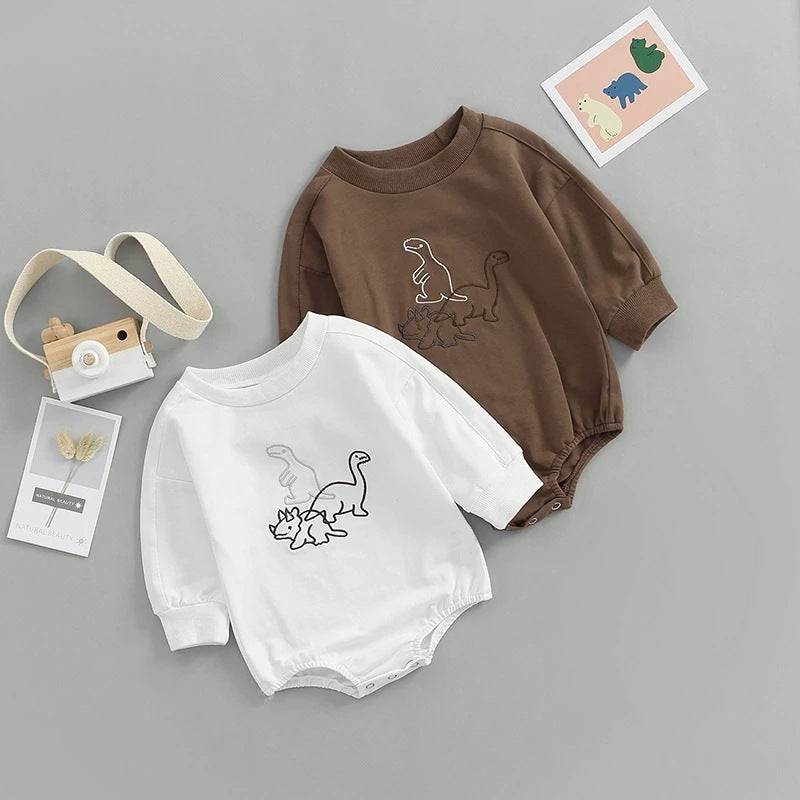 Babies' and Toddlers' Solid Colour One-piece Suit