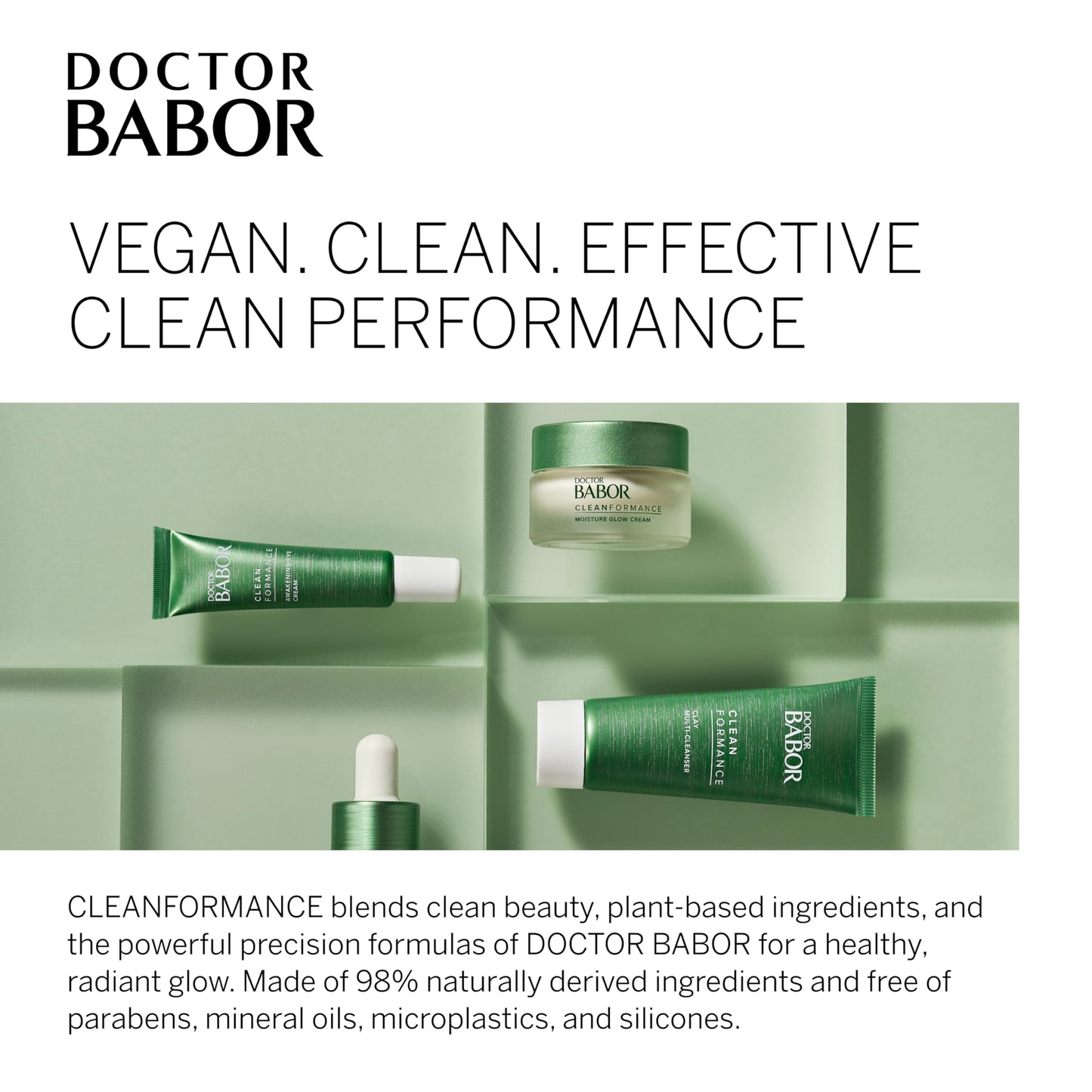 BABOR Cleanformance Moisture Glow Cream — Travel Daily Moisturizer with Prebiotics & Probiotics