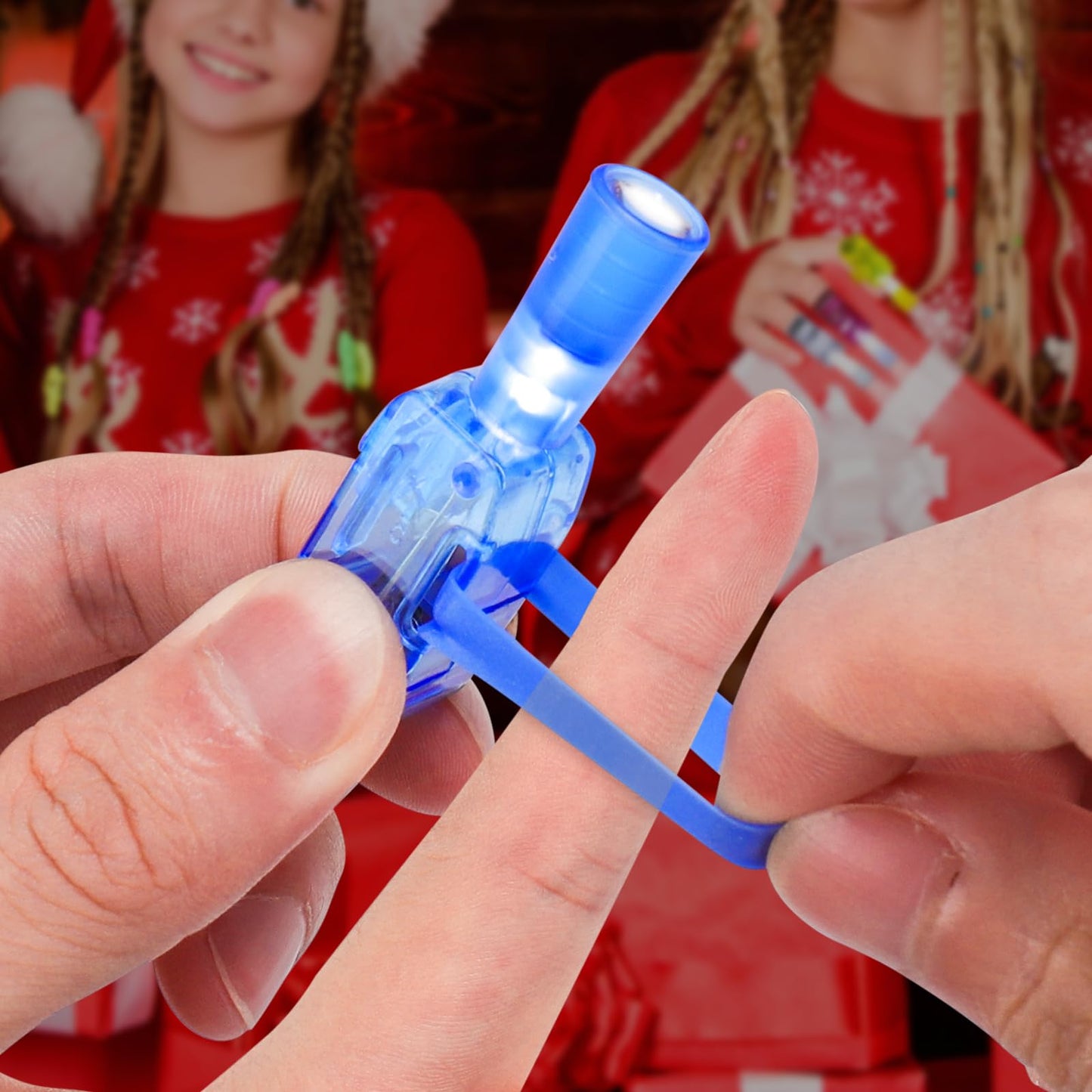 BABORUI Christmas Finger Lights – 16 LED Party Favors for Kids