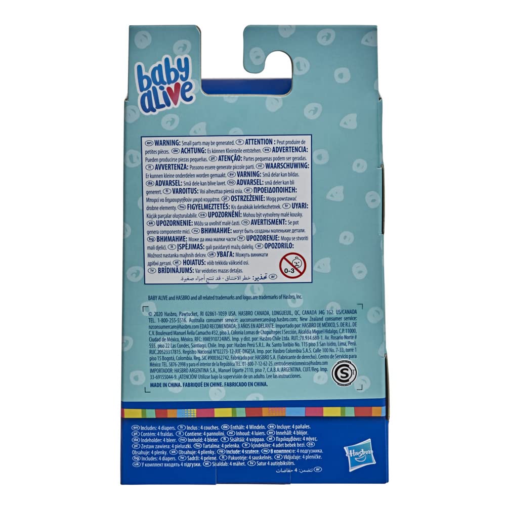 Baby Alive BA Doll Diapers – Realistic, Easy-Change Doll Diapers for Playtime