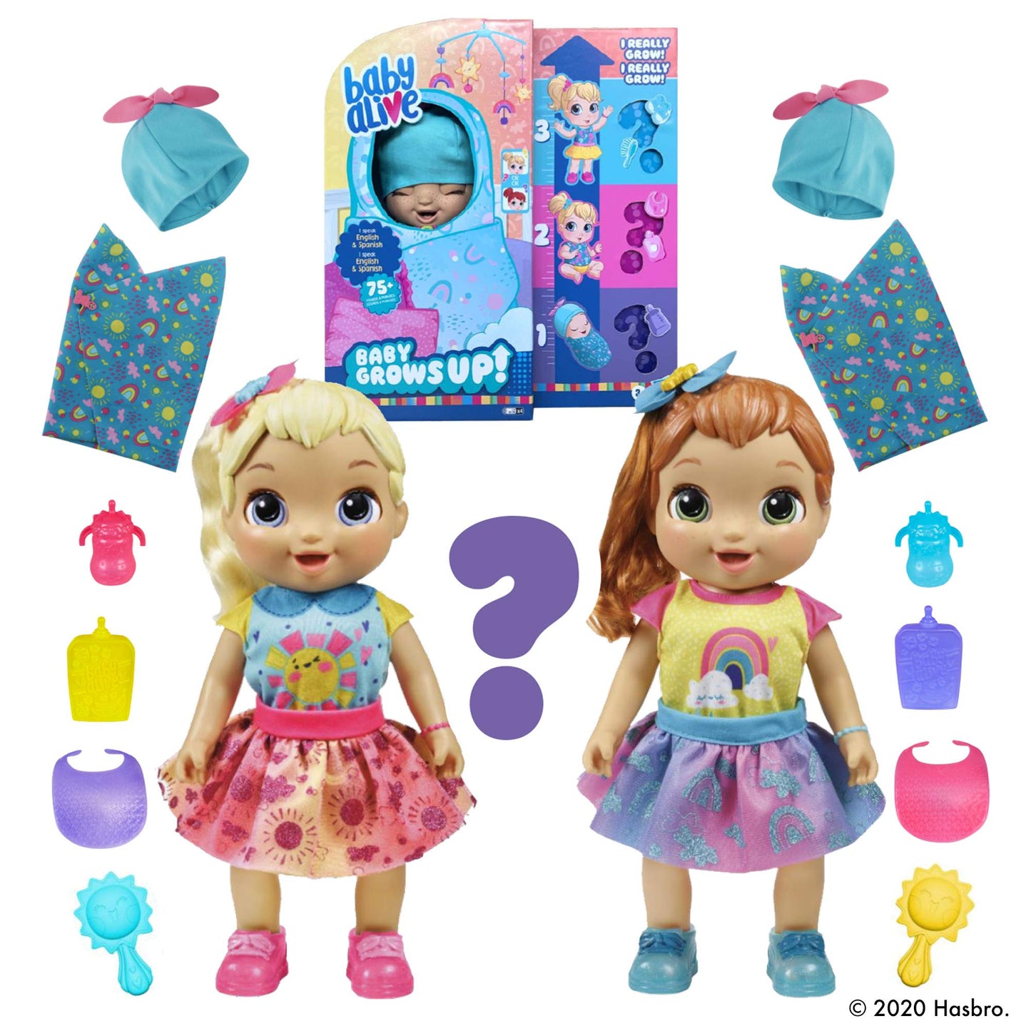 Baby Alive Baby Grows Up Happy – 3-in-1 Growing Doll with 75+ Sounds