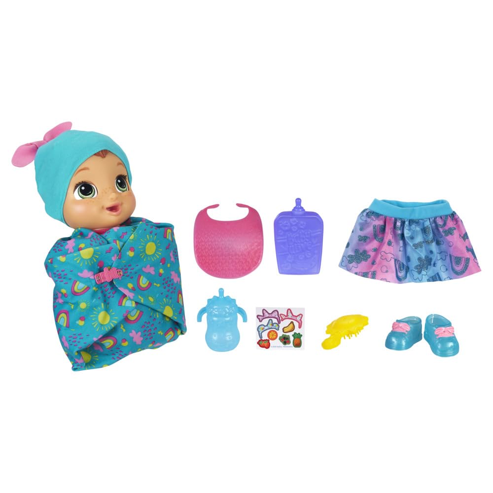 Baby Alive Baby Grows Up Happy – 3-in-1 Growing Doll with 75+ Sounds