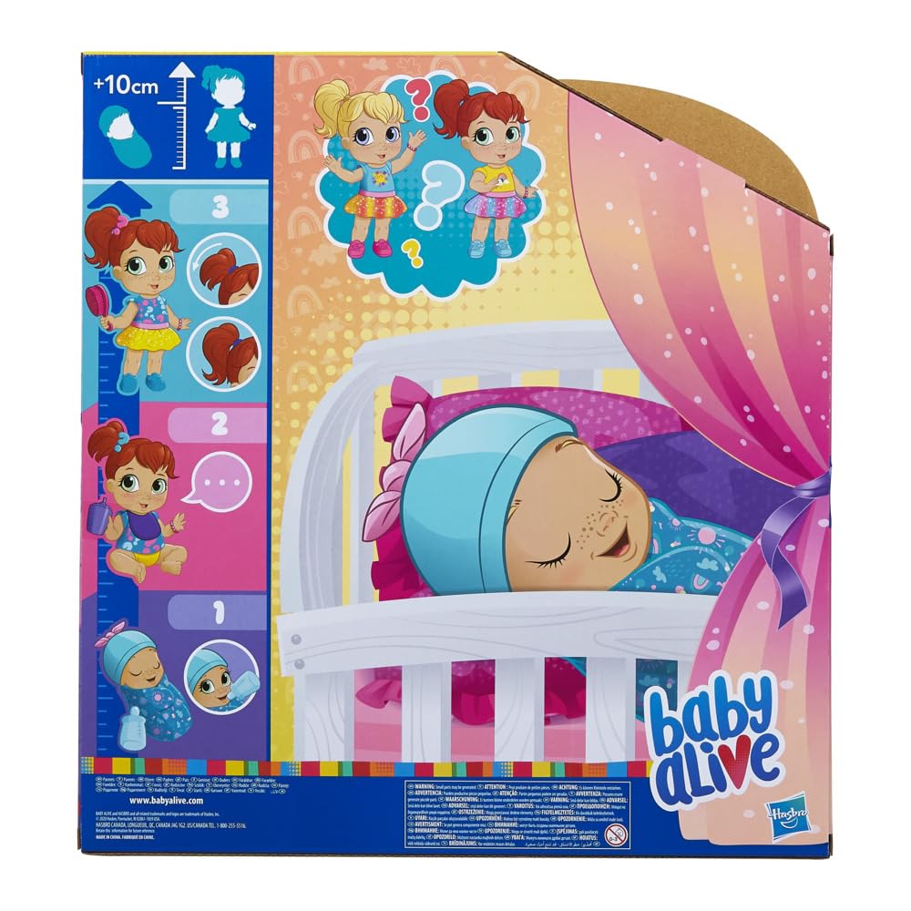 Baby Alive Baby Grows Up Happy – 3-in-1 Growing Doll with 75+ Sounds