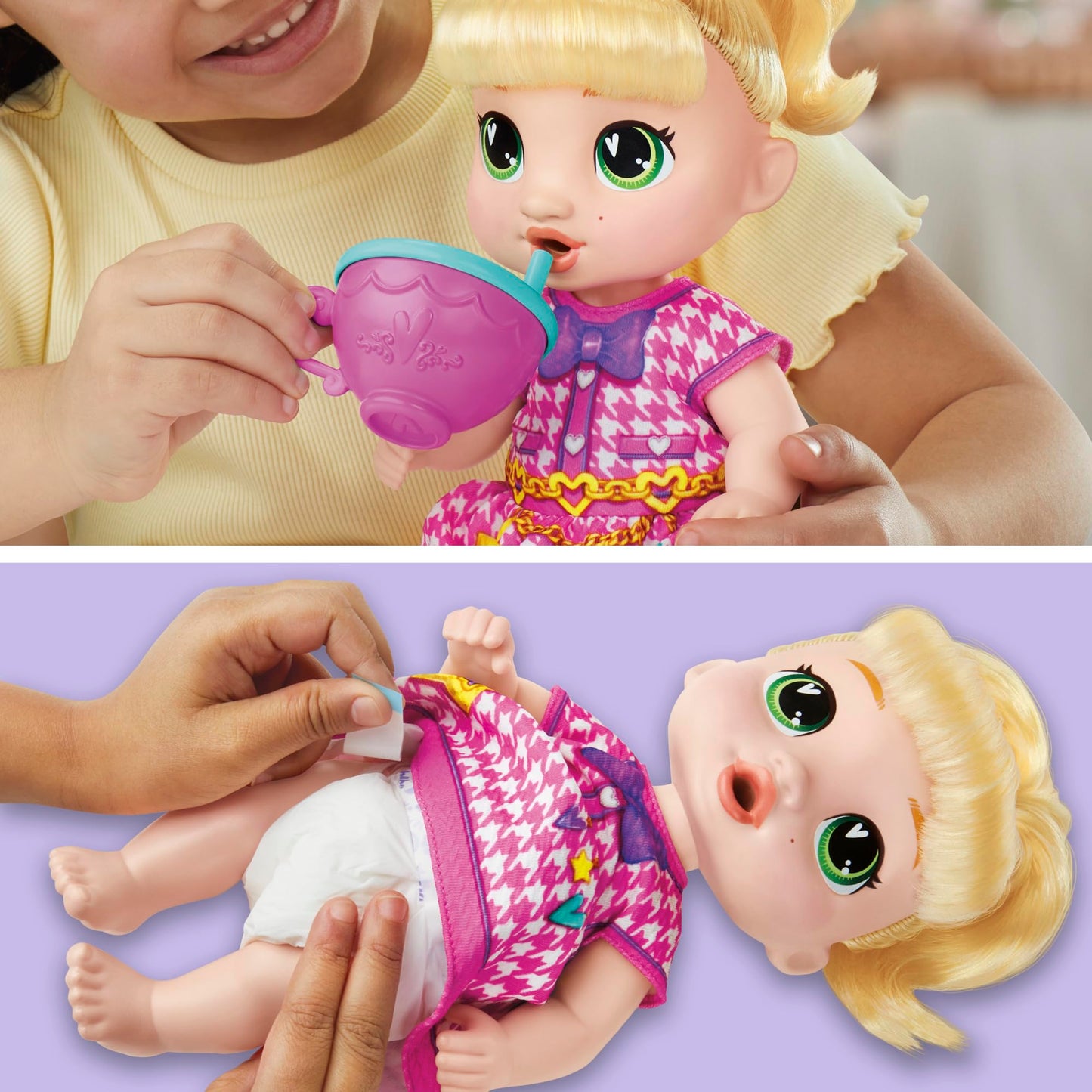 Baby Alive Bubbly Tea Party LaLa GooGoo Doll with Teapot Accessories – 11-Inch Playset