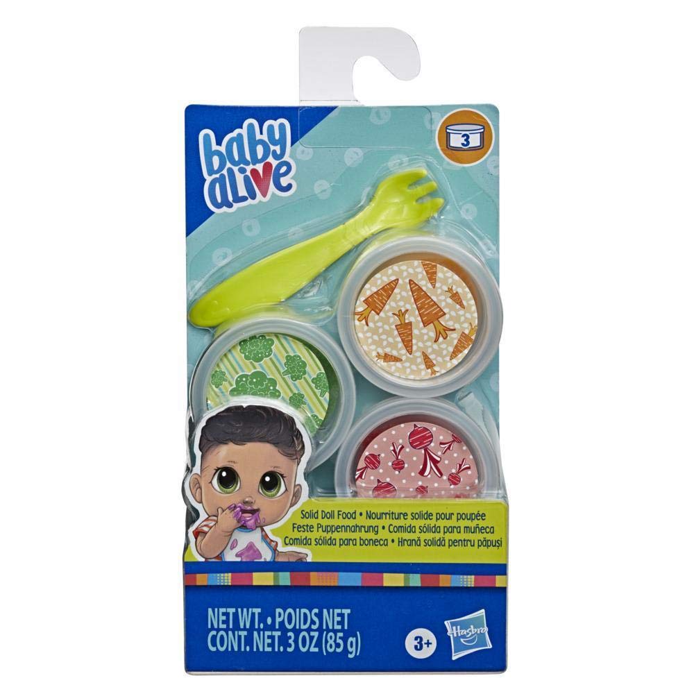 Baby Alive Solid Doll Food Refill – 3 Colors + Fork