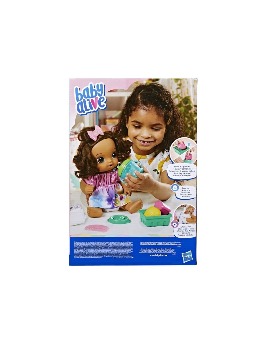 Baby Alive Fruity Sips Doll – 12-Inch Lemon, Pretend Juicer, Drinks & Wets