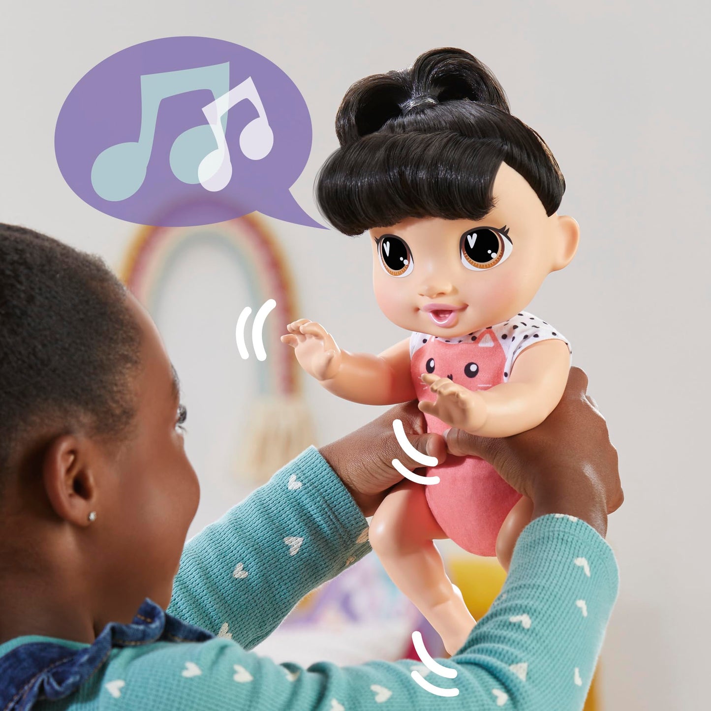 Baby Alive Crawl 'n Play Katie Kat Crawling Baby Doll – 10.75 in, 40+ Sounds