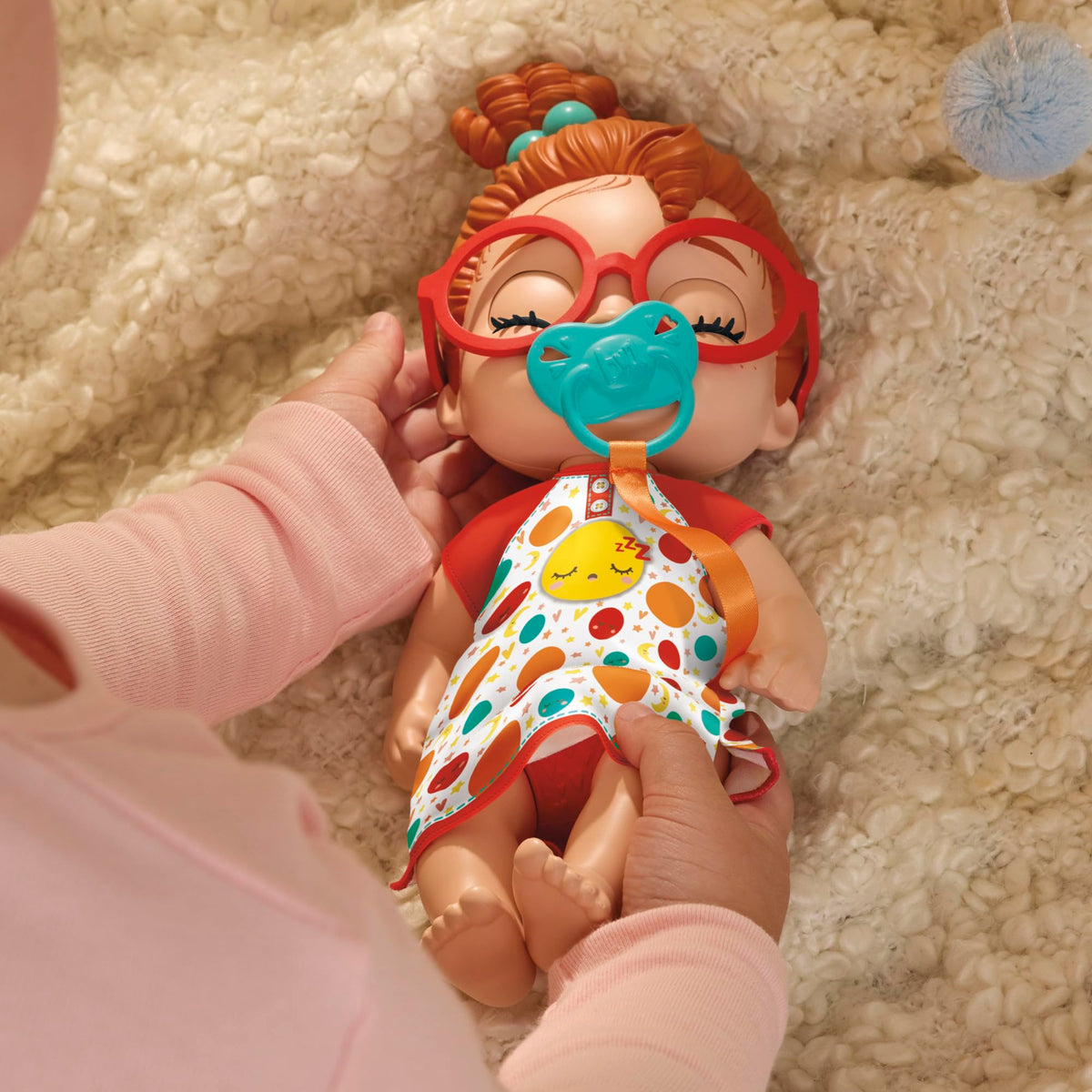Baby Alive Lil Dreamer Dottie Doodle Sleepy Baby Doll Set - 11in, Red Hair