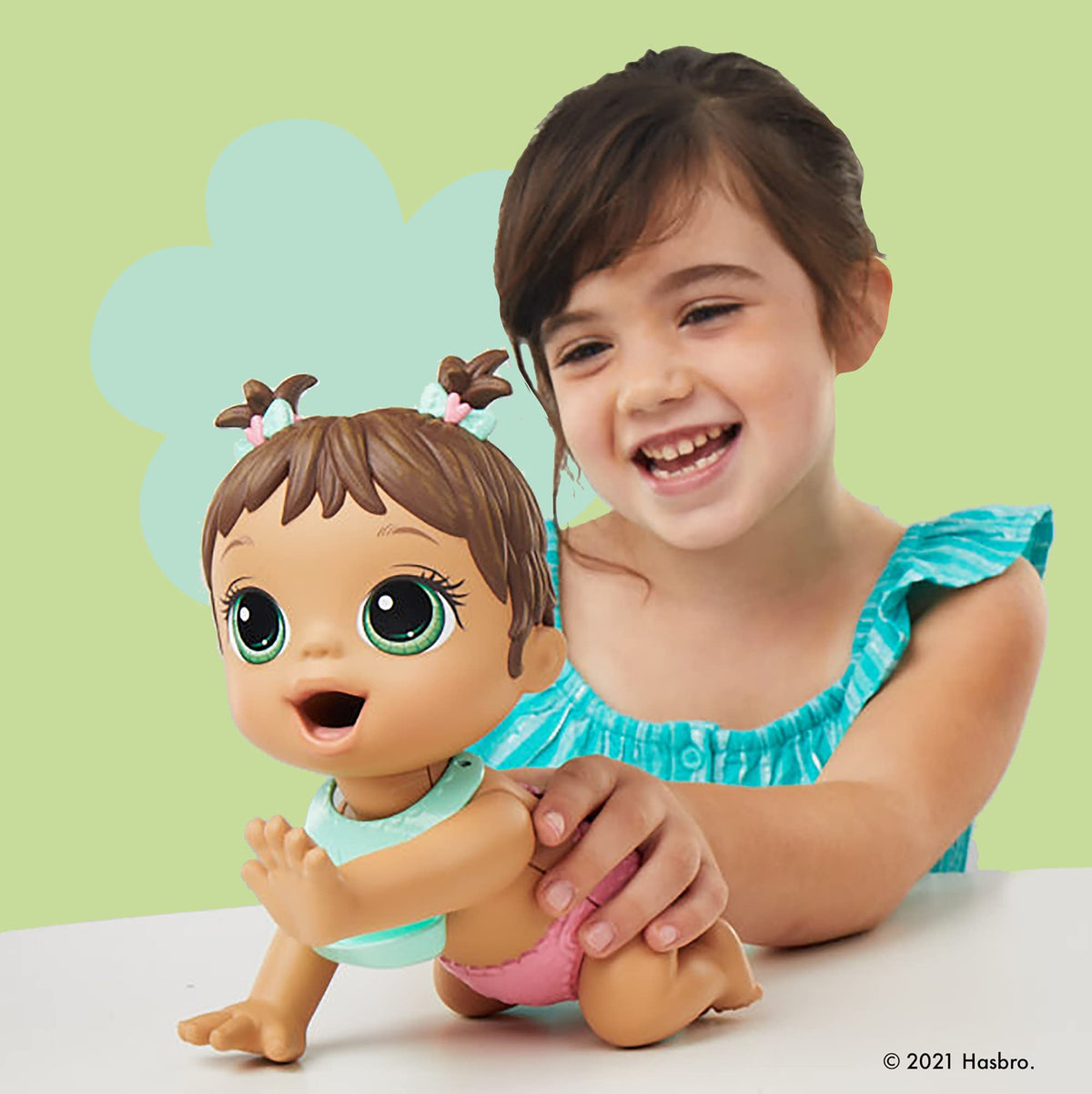 Baby Alive Lil Snacks Doll – Eats and Poops, 8-Inch Snack-Themed Toy for Ages 3+ (Brown Hair)