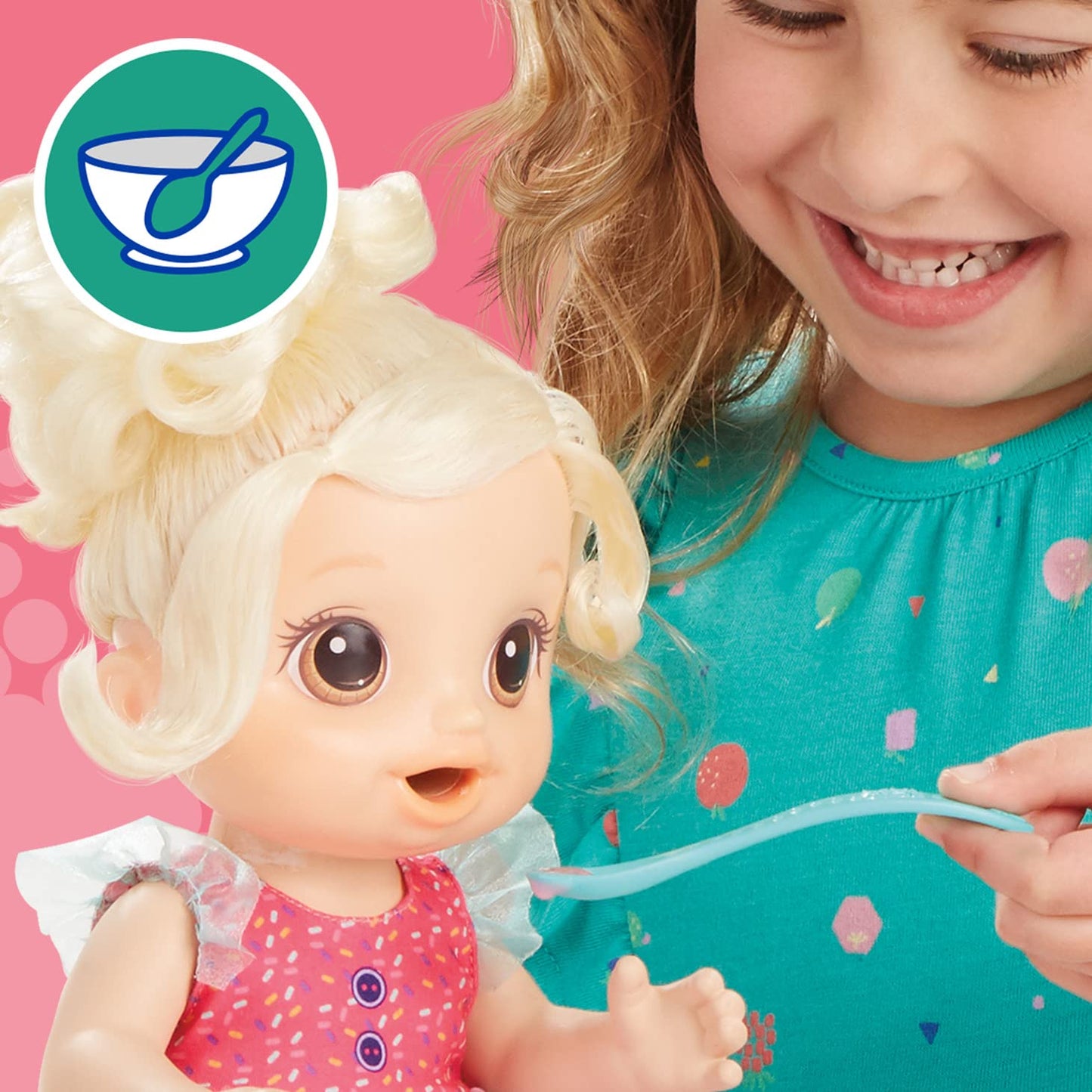 Baby Alive Magical Mixer Baby Doll - Strawberry Shake with Real Toy Blender