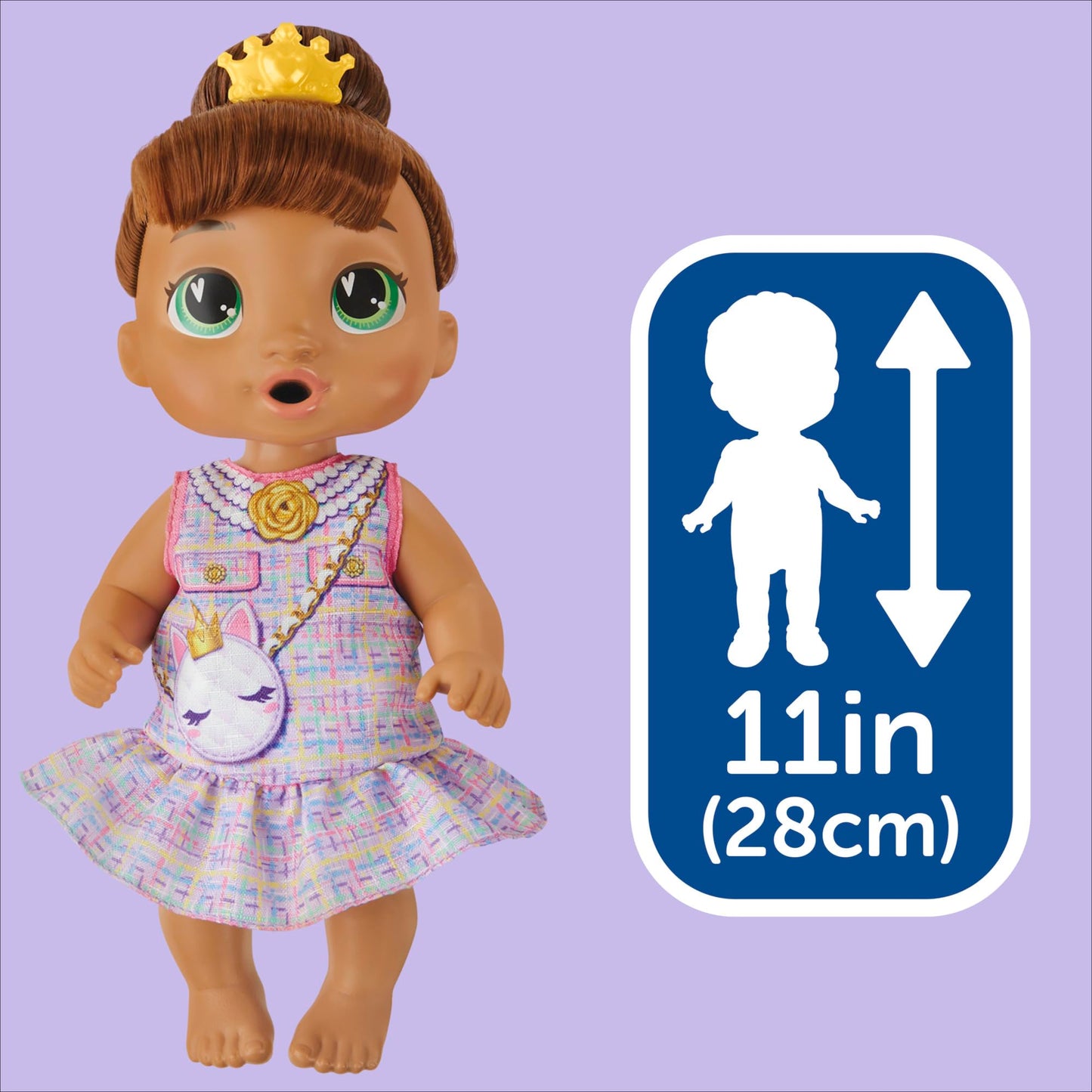 Baby Alive Bubbly Tea Party Sophia Sparkle Doll with Teapot Accessories | 11-Inch Playset for 3+