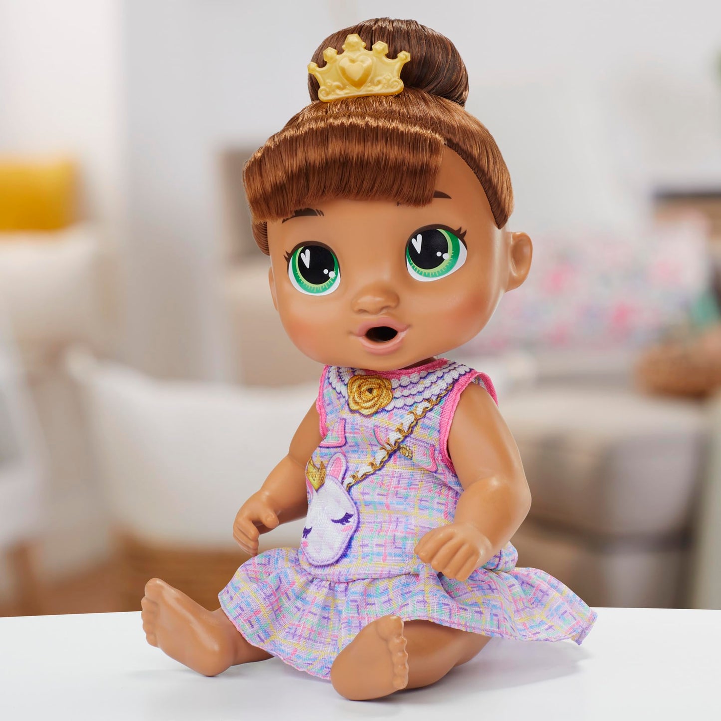 Baby Alive Bubbly Tea Party Sophia Sparkle Doll with Teapot Accessories | 11-Inch Playset for 3+