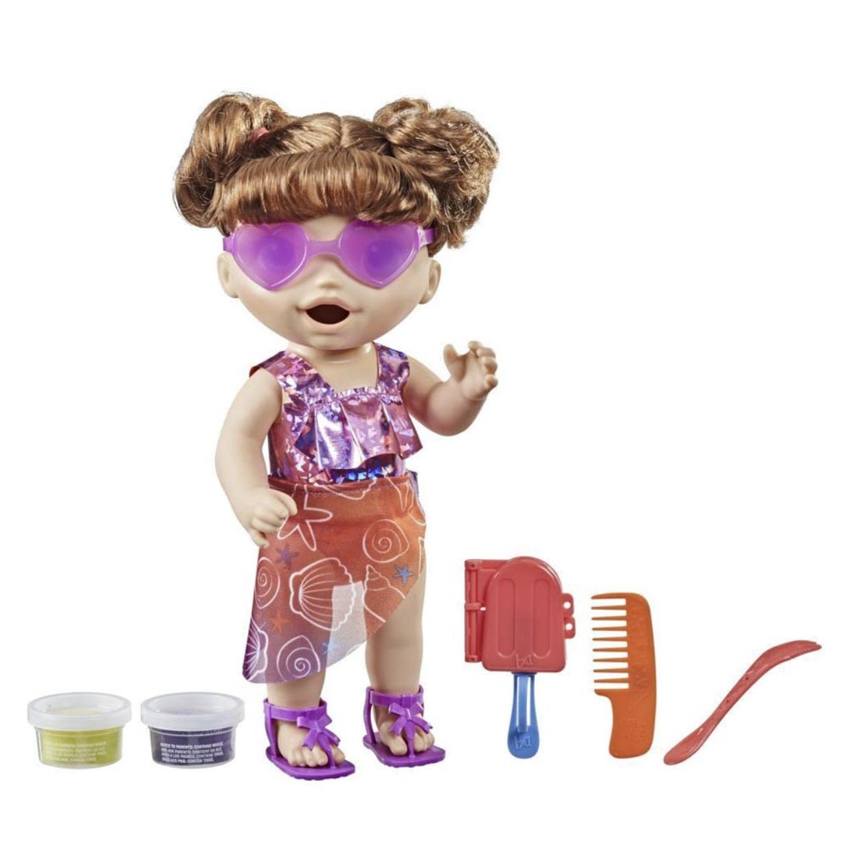 Baby Alive Sunshine Snacks Doll – Eats, Poops & Summer Waterplay | Ages 3+