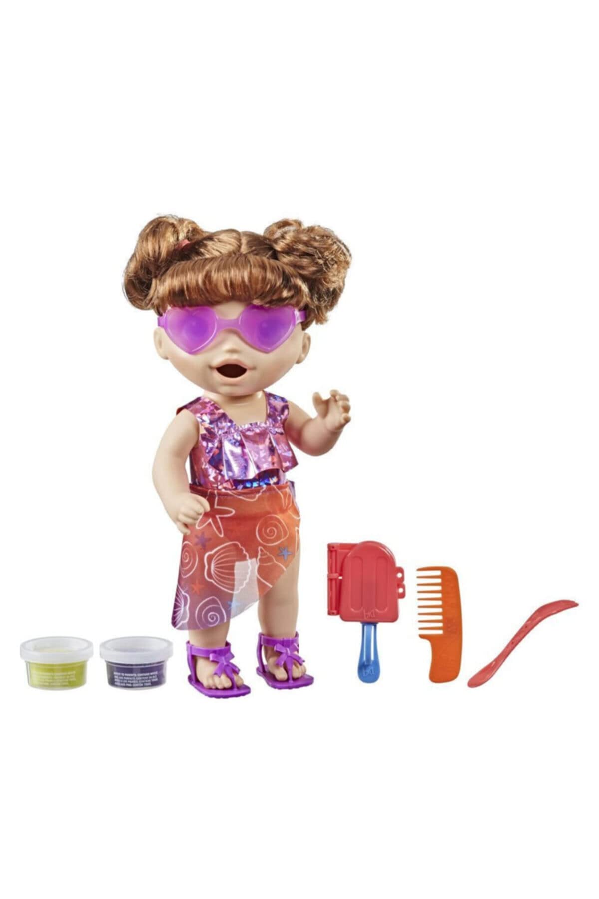 Baby Alive Sunshine Snacks Doll – Eats, Poops & Summer Waterplay | Ages 3+