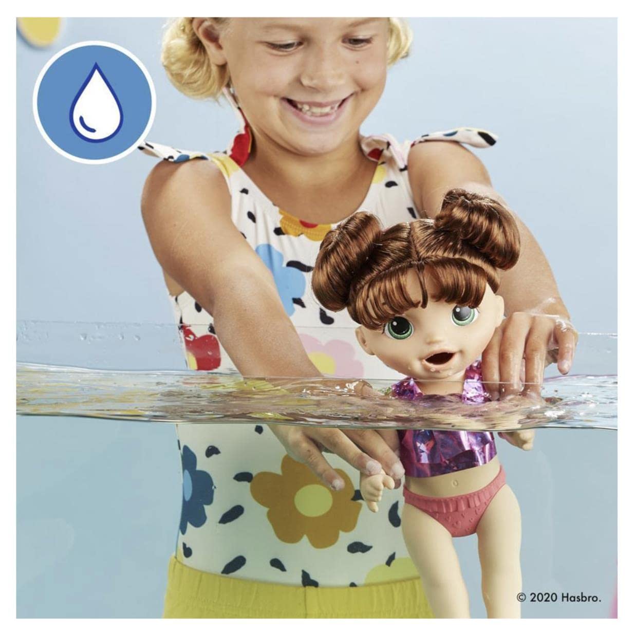 Baby Alive Sunshine Snacks Doll – Eats, Poops & Summer Waterplay | Ages 3+