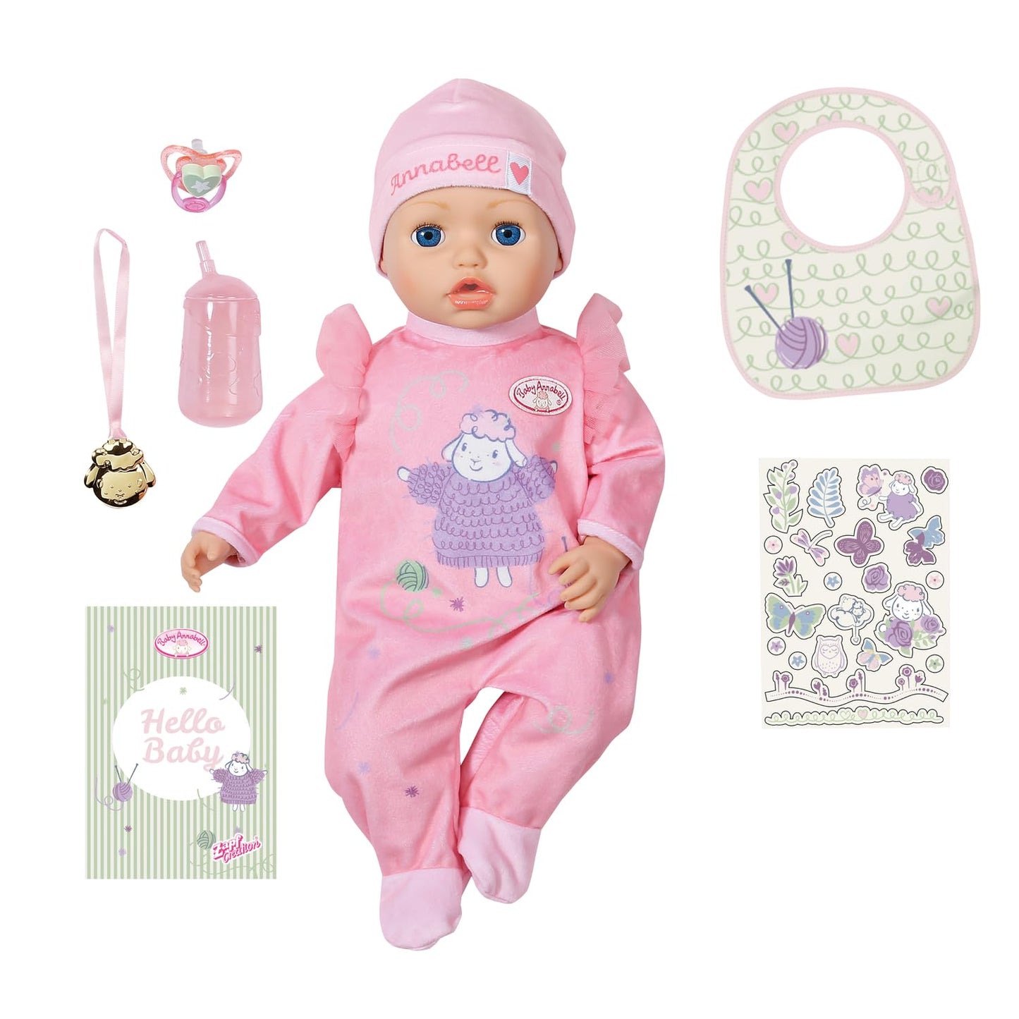 Baby Annabell Active Annabell 43 cm Doll – Realistic Movements, Yoga Play & Sleep Eyes