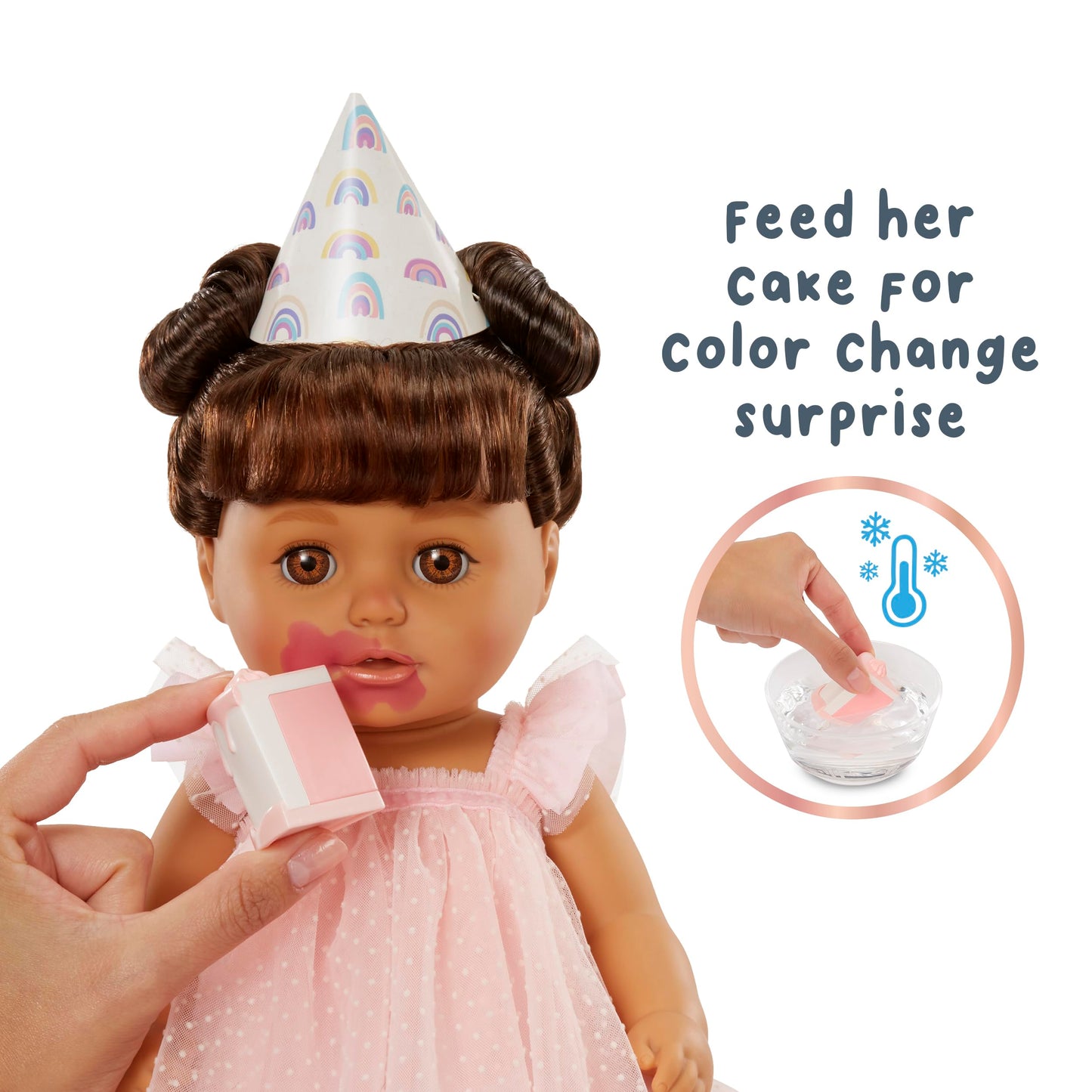 Baby Born Ava Birthday Doll – Color Change, Rooted Hair, Open & Close Eyes (Ages 3+)