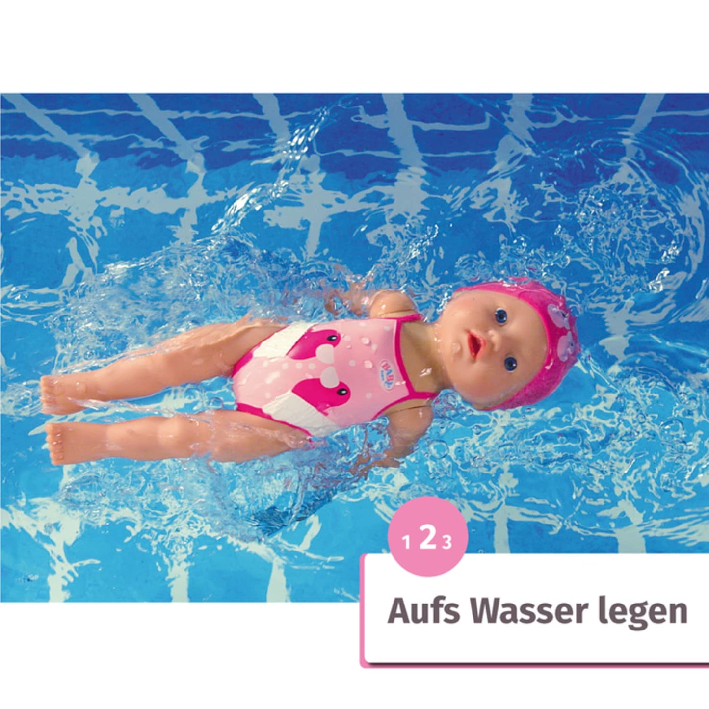 BABY born My First Swim Girl 30 cm Bath Doll – Movable Arms, Water-Ready, Battery-Free