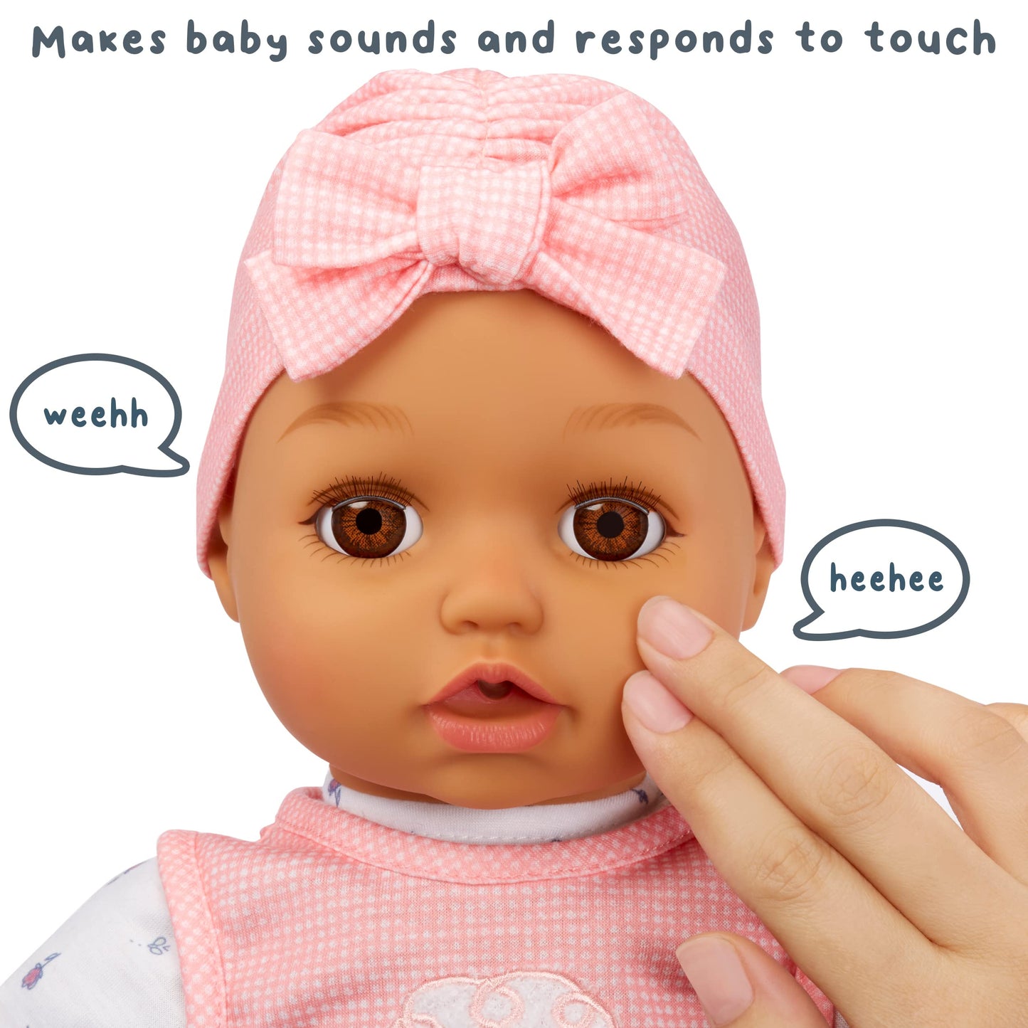 Baby Born My Real Baby Ava – Realistic Soft-Bodied Doll with Light Brown Eyes (Ages 3+)