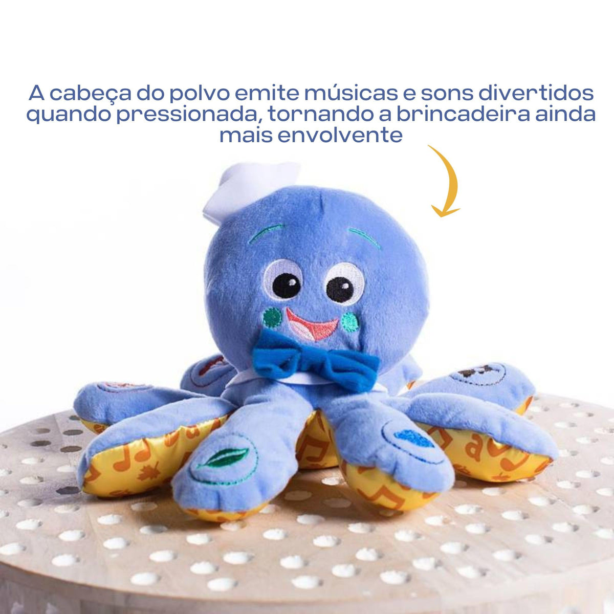 Baby Einstein Octoplush Musical Plush — Learn Colors in English, Spanish & French (11-inch)