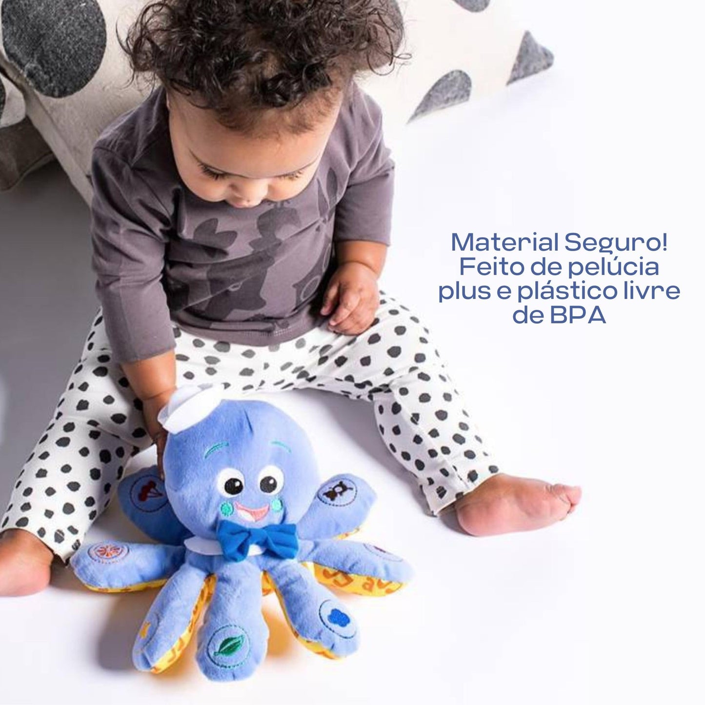 Baby Einstein Octoplush Musical Plush — Learn Colors in English, Spanish & French (11-inch)