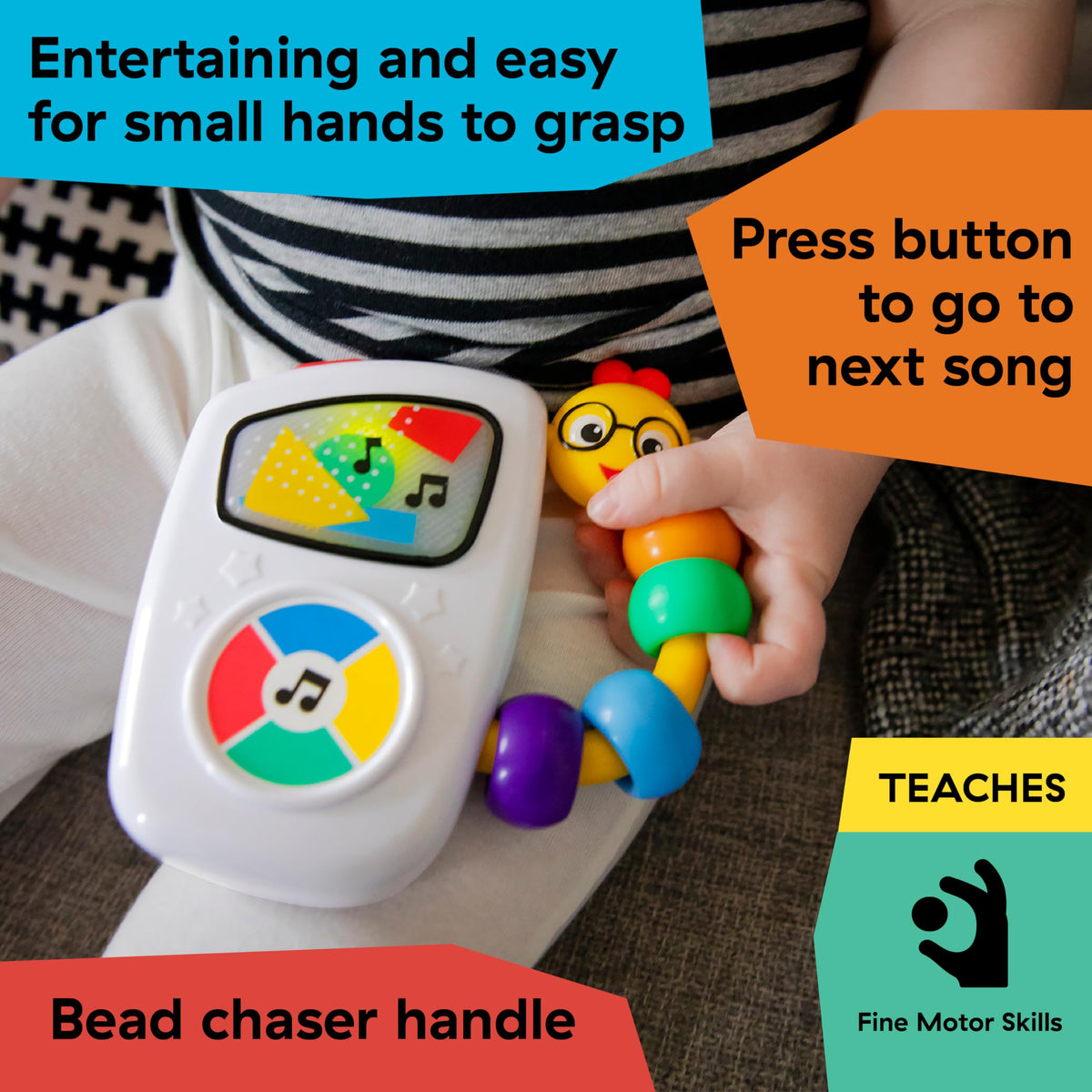 Baby Einstein Take Along Tunes Musical Toy – Portable Classical Melodies for Babies 3 Months+