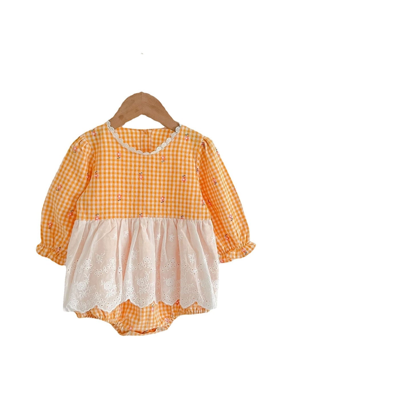 Baby Girls' Floral Lace Romper
