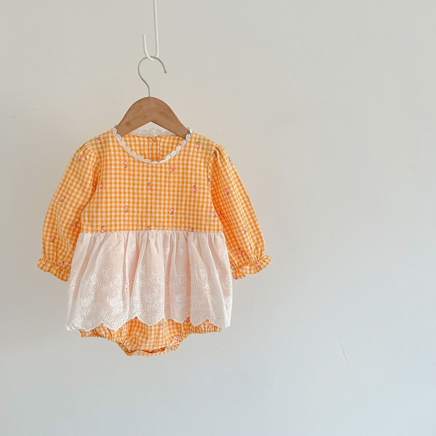 Baby Girls' Floral Lace Romper