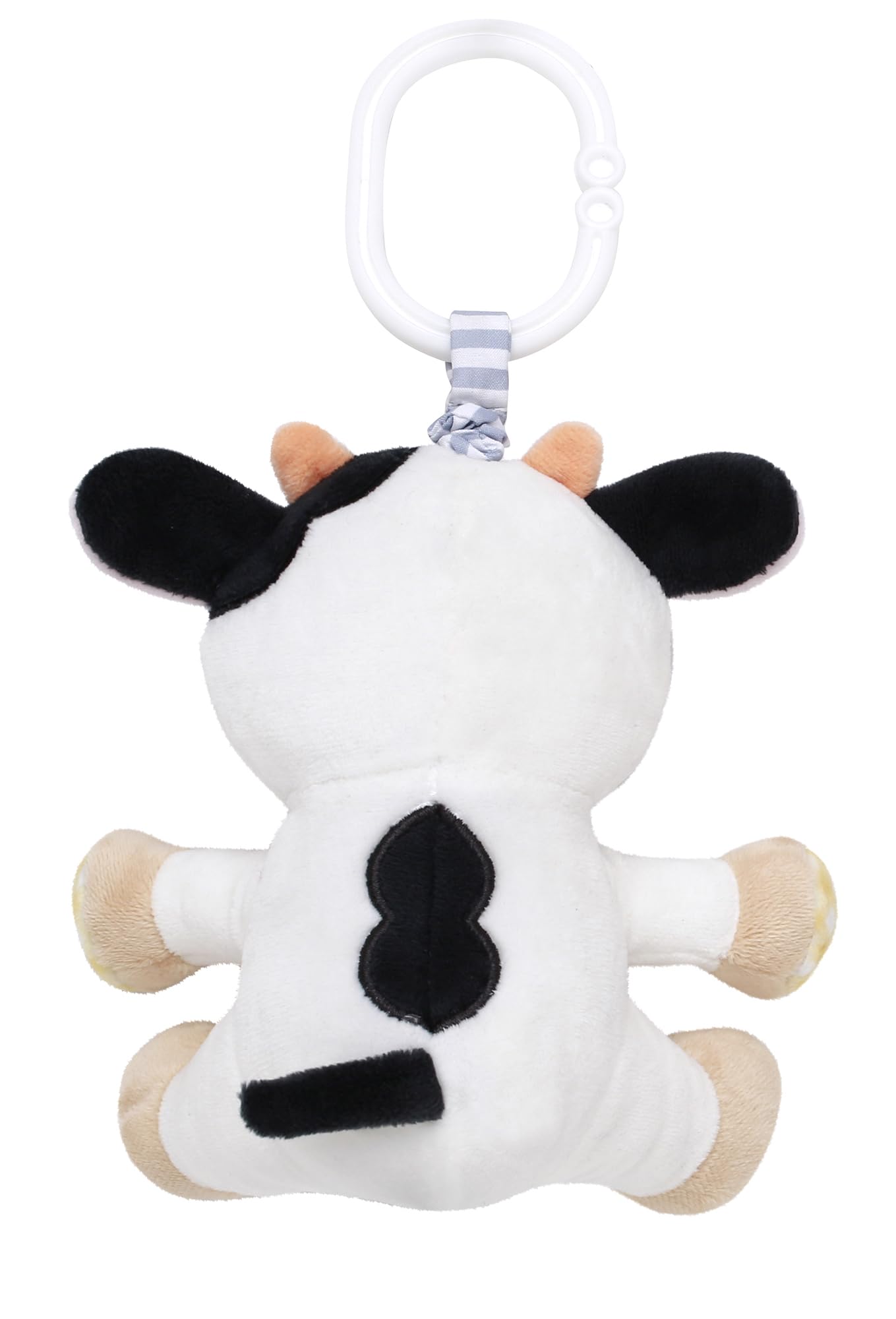 Baby Starters Magic Years Cow Chime Toy – Pull & Jiggle, 8-inch with Travel Hook