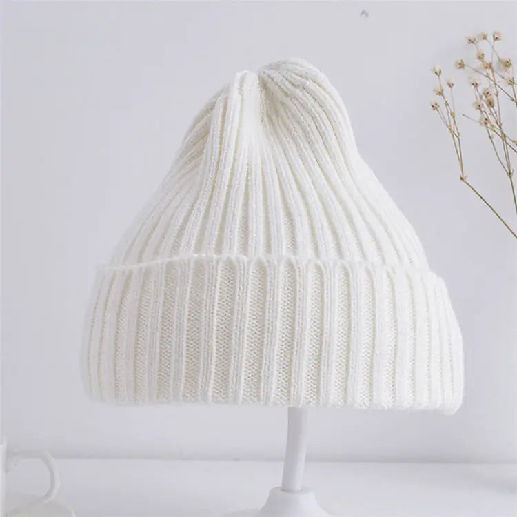 Baby & Toddler Ribbed Knit Beanie Hat, Soft Winter Cap for Boys & Girls (6M–4Y)