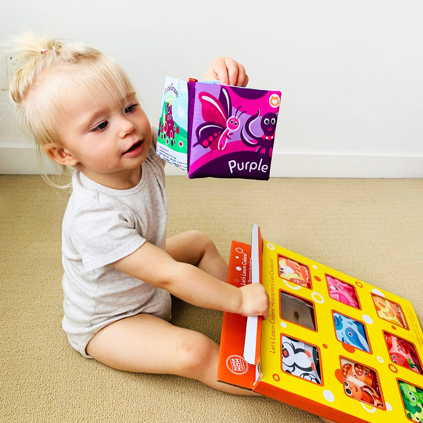 BabyBibi Cloth Books for Babies (Set of 9) – Color Recognition Series