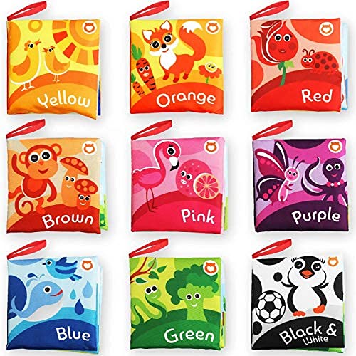 BabyBibi Cloth Books for Babies (Set of 9) – Color Recognition Series