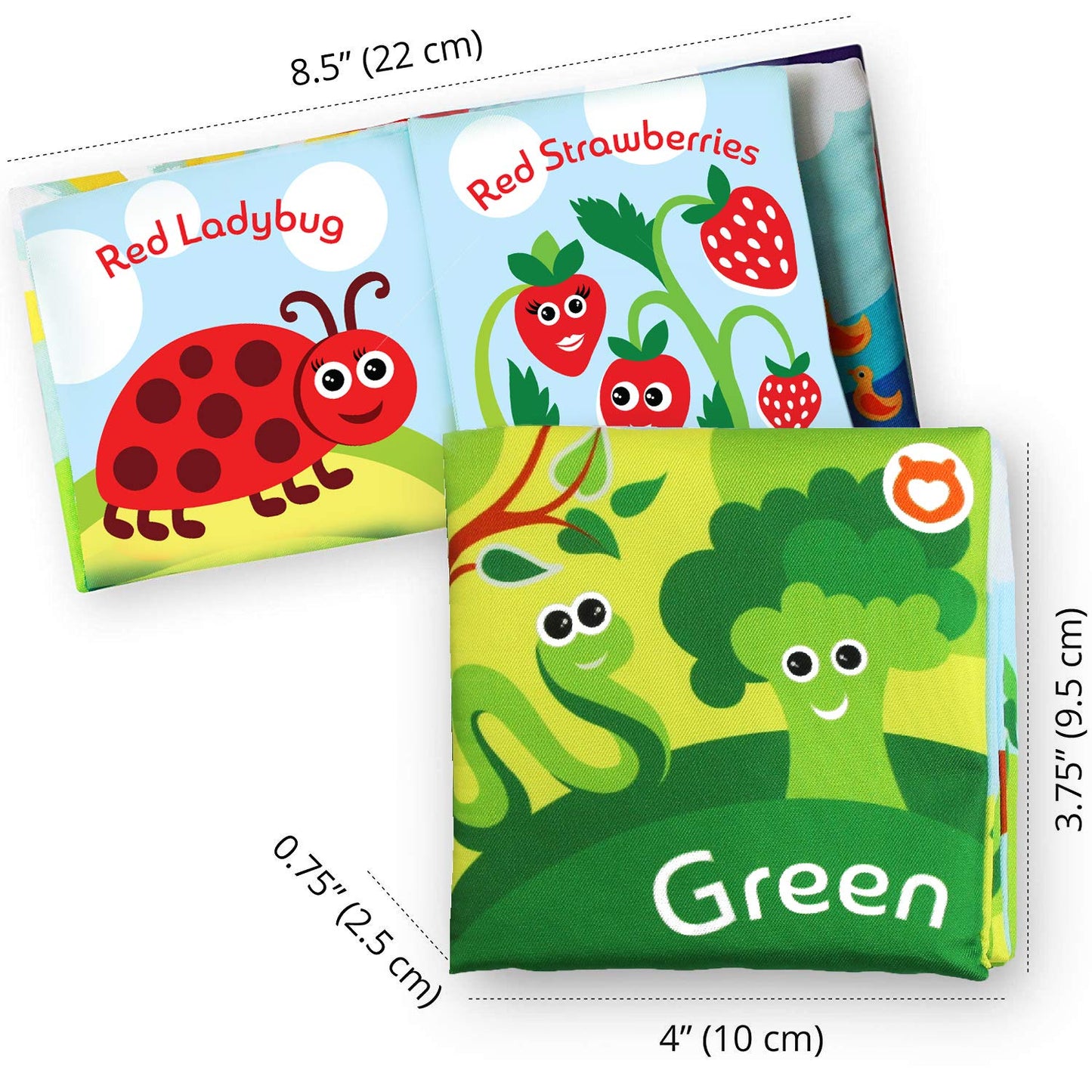 BabyBibi Cloth Books for Babies (Set of 9) – Color Recognition Series