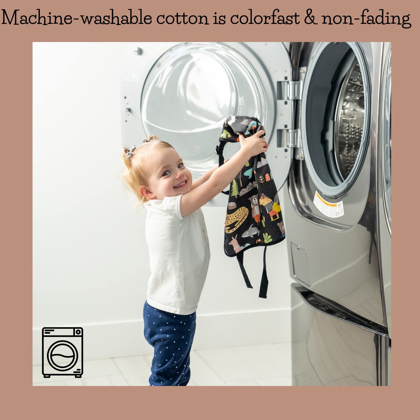 BABYBOET Kids Aprons – Adjustable Cotton Toddler Apron, Cosmic Collection