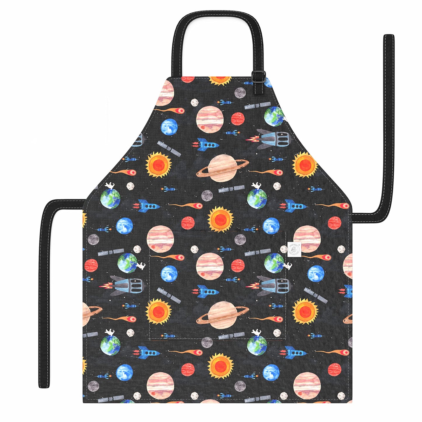 BABYBOET Kids Aprons | Cosmic Collection with Adjustable Neck & Pocket