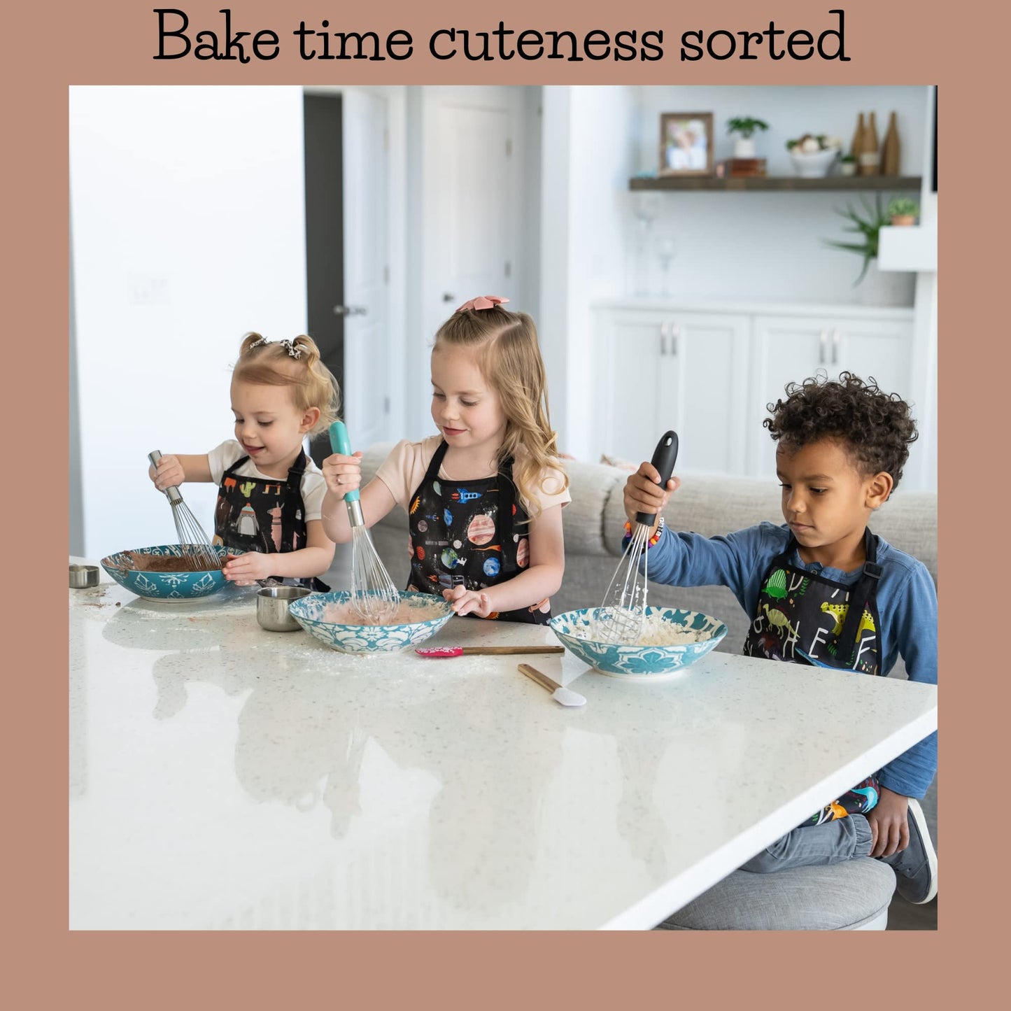BABYBOET Kids Aprons | Cosmic Collection with Adjustable Neck & Pocket