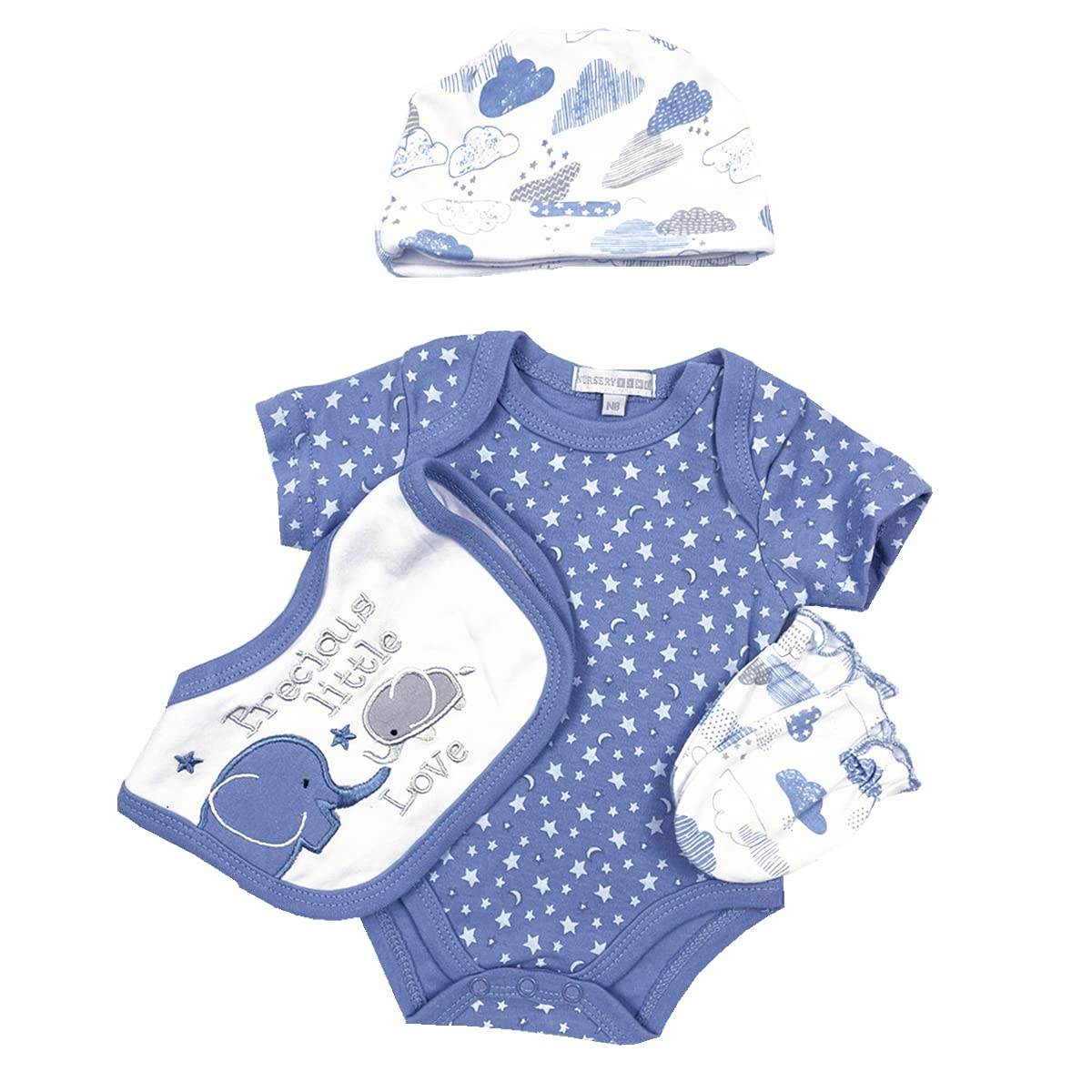 Babyfere Reborn Dolls Boy Clothes 5-Piece Elephant Outfit Set for 20-22 Inch Dolls