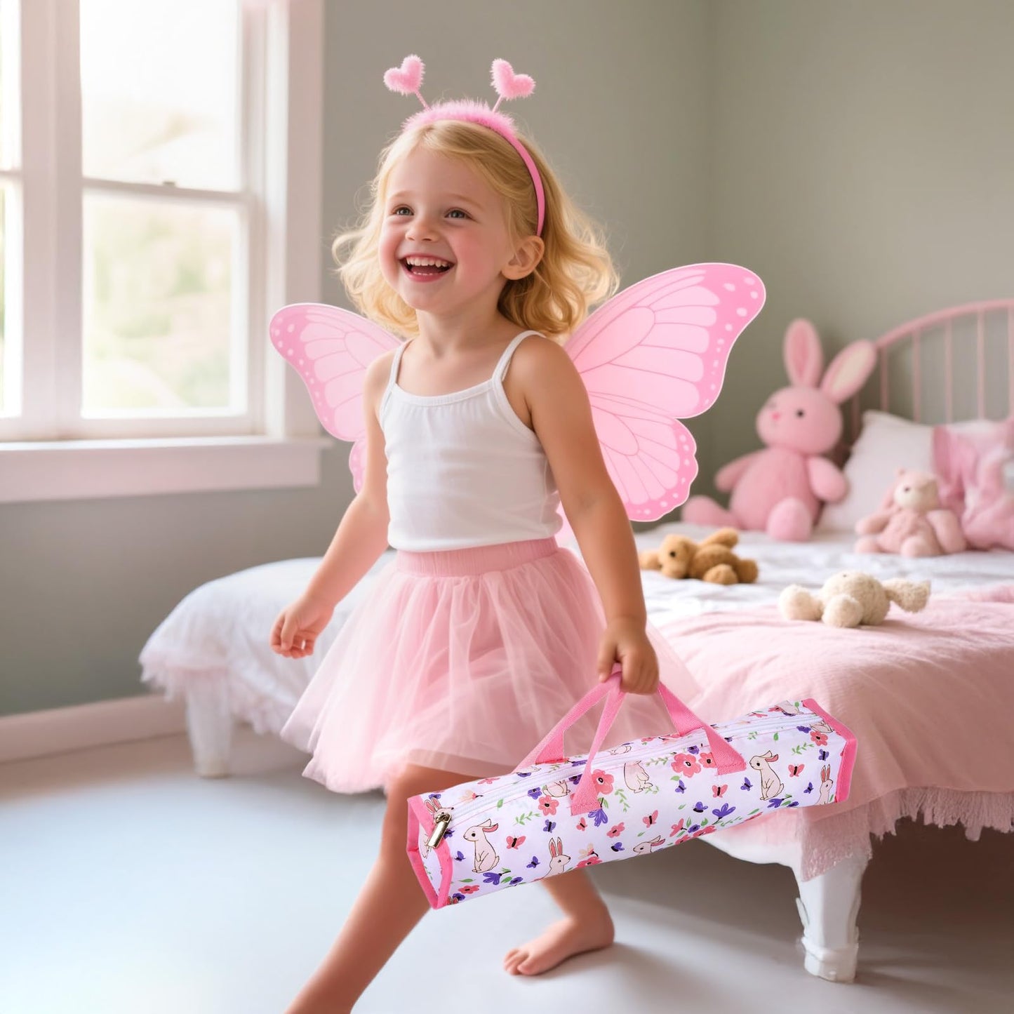 BABESIDE Reborn Baby Doll Crib – Foldable 18–20 Inch Doll Bed with Storage Bag