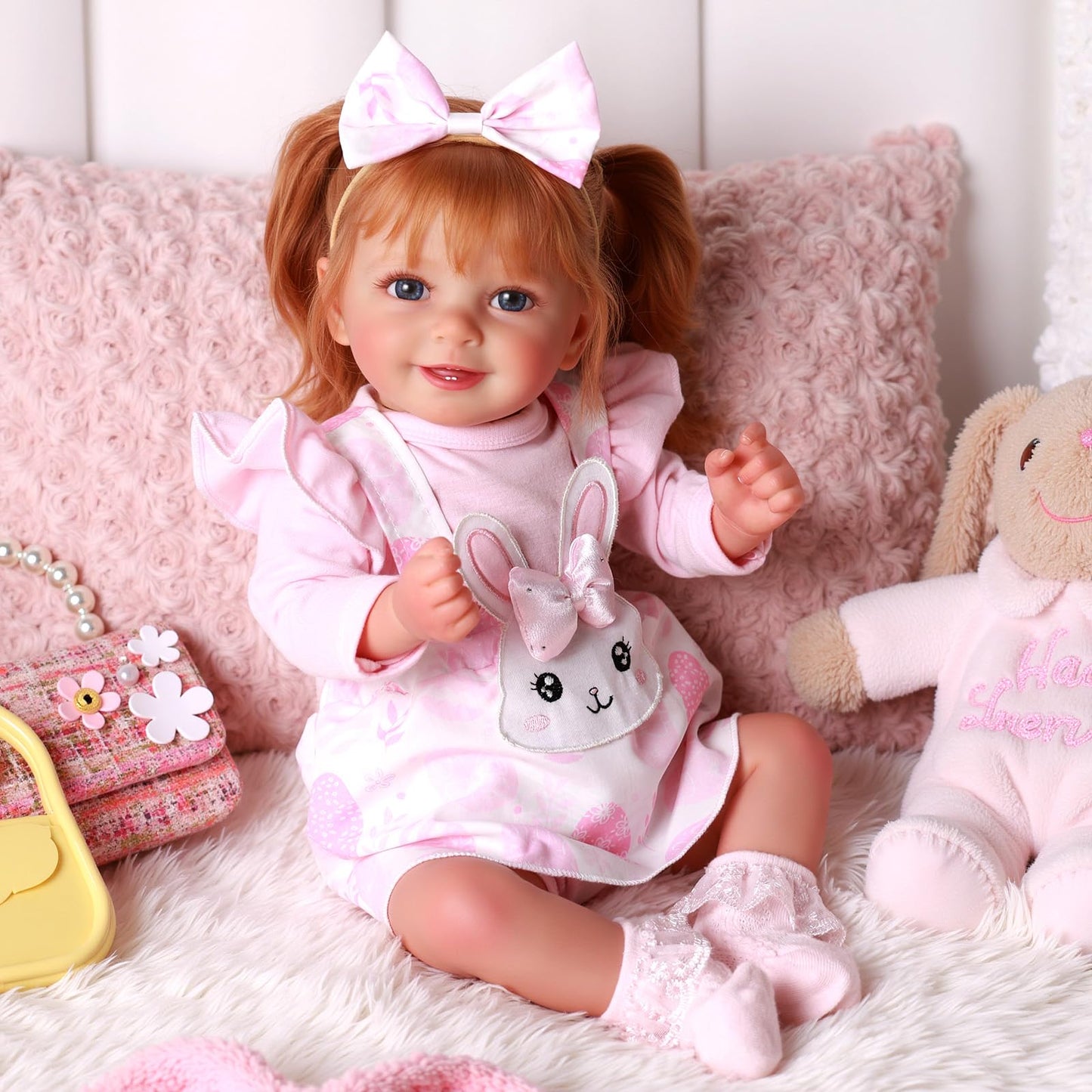 BABESIDE Doreen 20-Inch Lifelike Reborn Baby Doll – Realistic Soft Body with Feeding Accessories | For Kids 3+