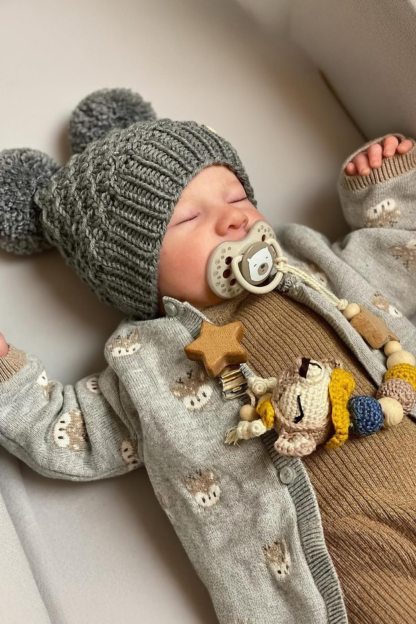 BABESIDE Lifelike Reborn Baby Doll Boy, 17-Inch Poseable Full Vinyl – Realistic Newborn with Gift Set
