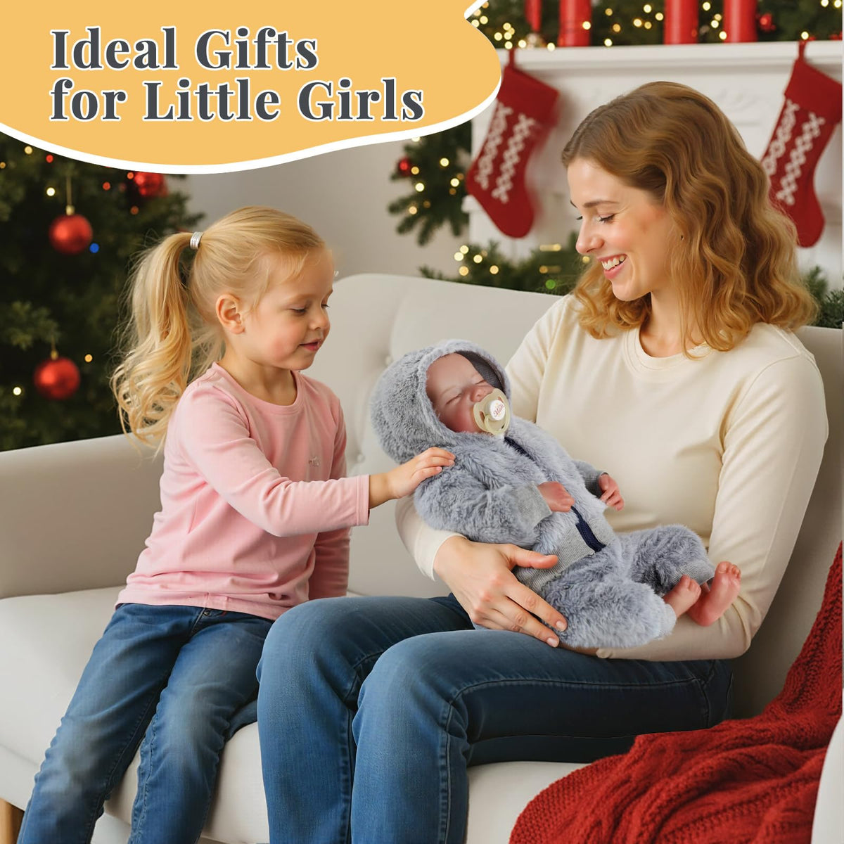 BABESIDE Lifelike Reborn Baby Dolls Boys – 17-Inch Realistic Newborn Vinyl Doll with Gift Box