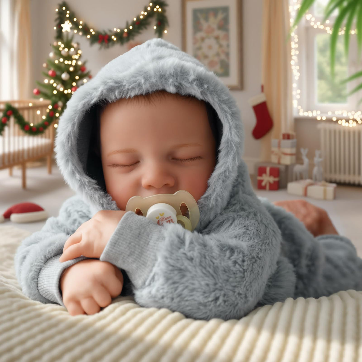 BABESIDE Lifelike Reborn Baby Dolls Boys – 17-Inch Realistic Newborn Vinyl Doll with Gift Box