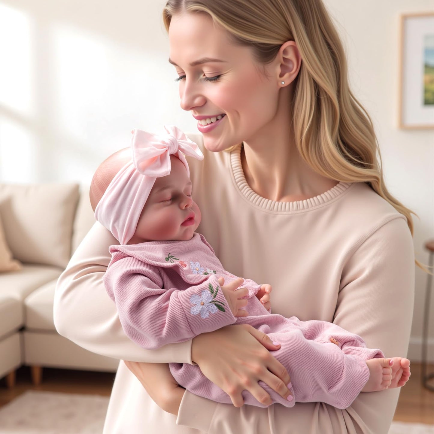 BABESIDE Lifelike Reborn Baby Doll – 20-Inch Realistic Newborn with Gift Box