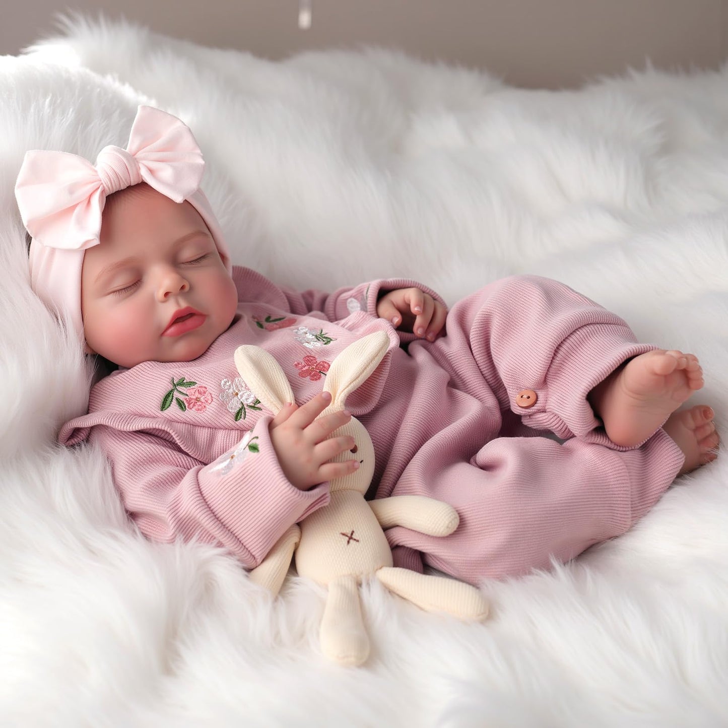 BABESIDE Lifelike Reborn Baby Doll – 20-Inch Realistic Newborn with Gift Box