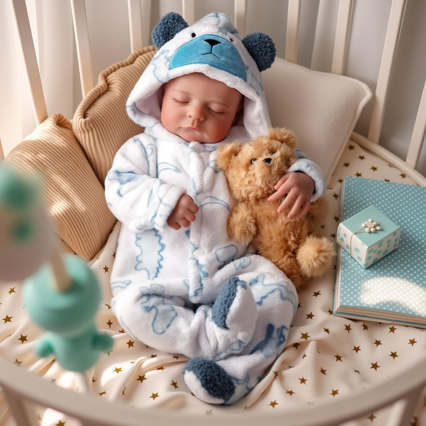 BABESIDE Reborn Baby Doll Boy – 20-Inch Lifelike Poseable Doll