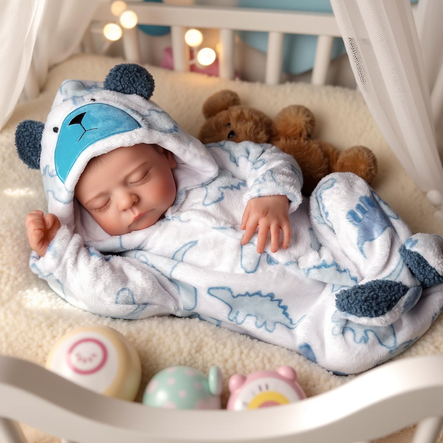 BABESIDE Reborn Baby Doll Boy – 20-Inch Lifelike Poseable Doll