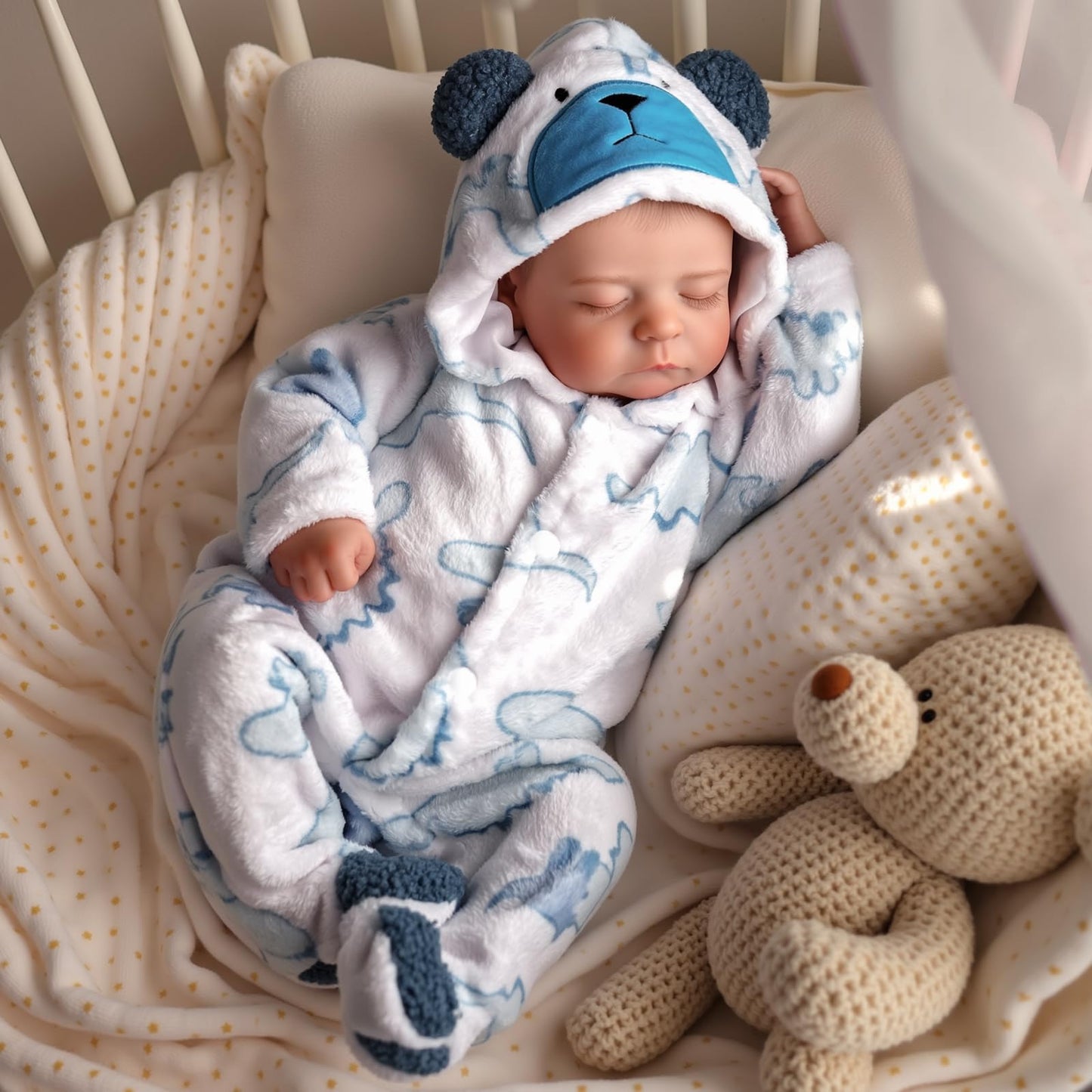 BABESIDE Reborn Baby Doll Boy – 20-Inch Lifelike Poseable Doll
