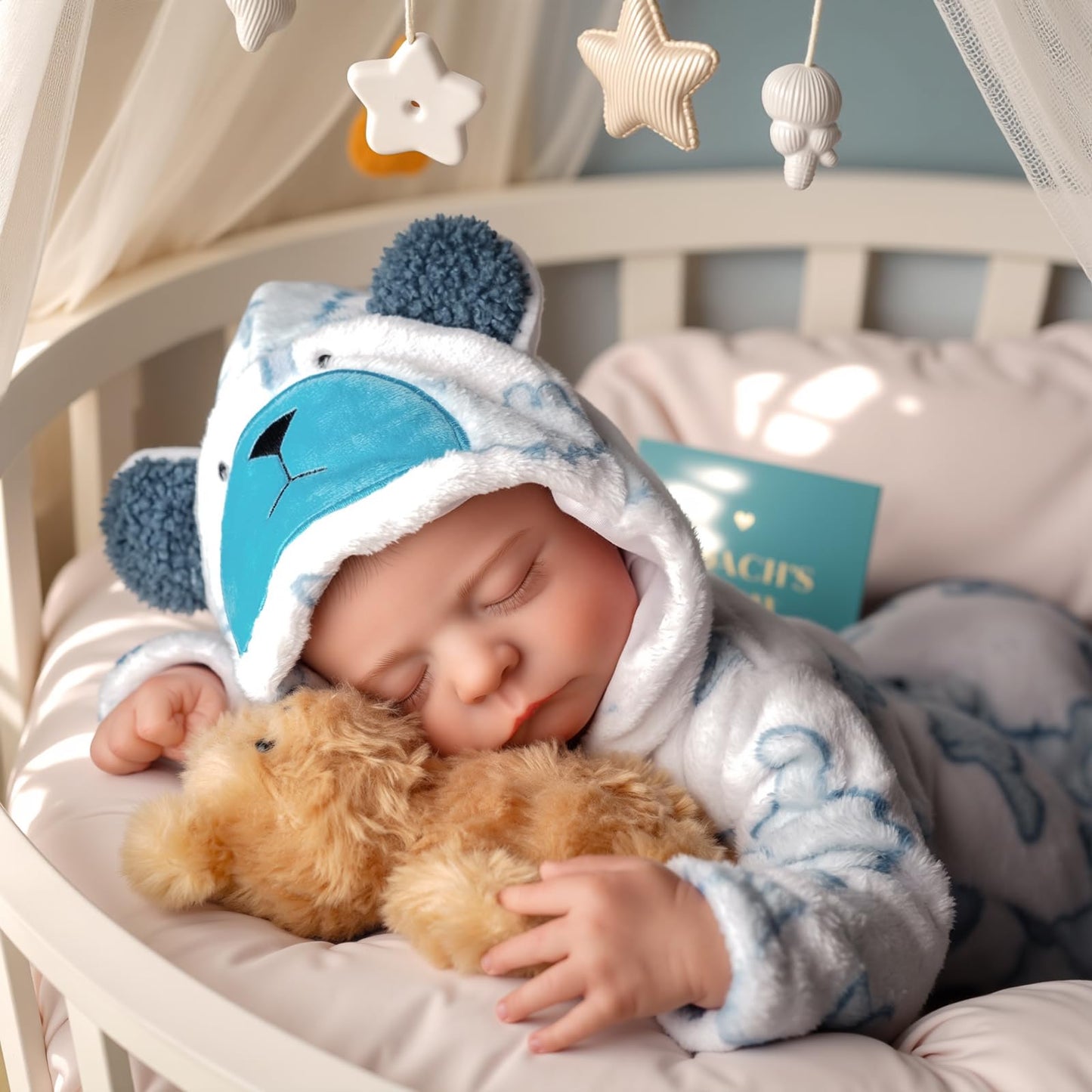 BABESIDE Reborn Baby Doll Boy – 20-Inch Lifelike Poseable Doll
